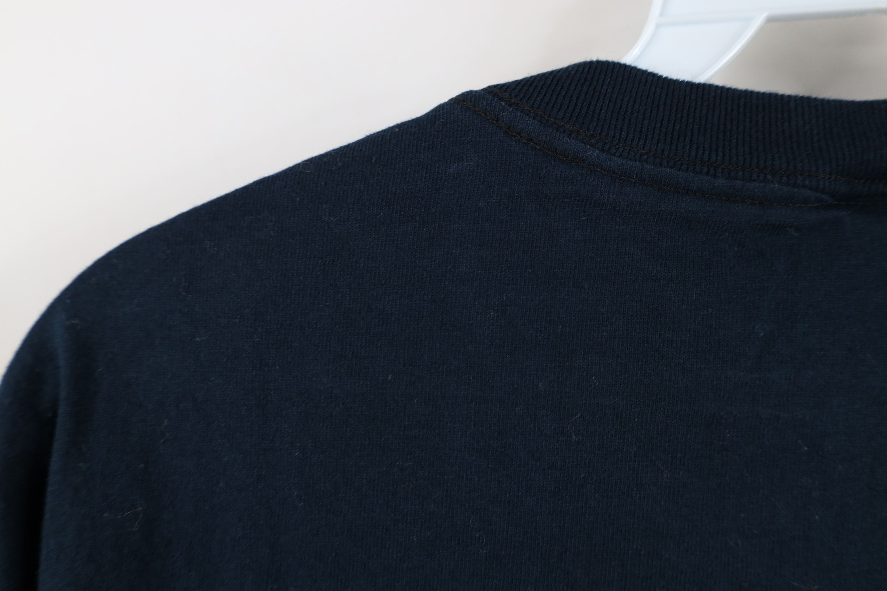 Vintage Vintage 90s Y2K Streetwear Blank Heavy Cotton T-Shirt Black Size US L / EU 52-54 / 3 - 11 Thumbnail