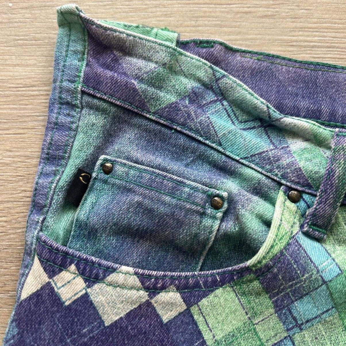 Just Cavalli Just Cavalli Purple/Green Pattern Pants Y2K Size US 29 - 4 Thumbnail
