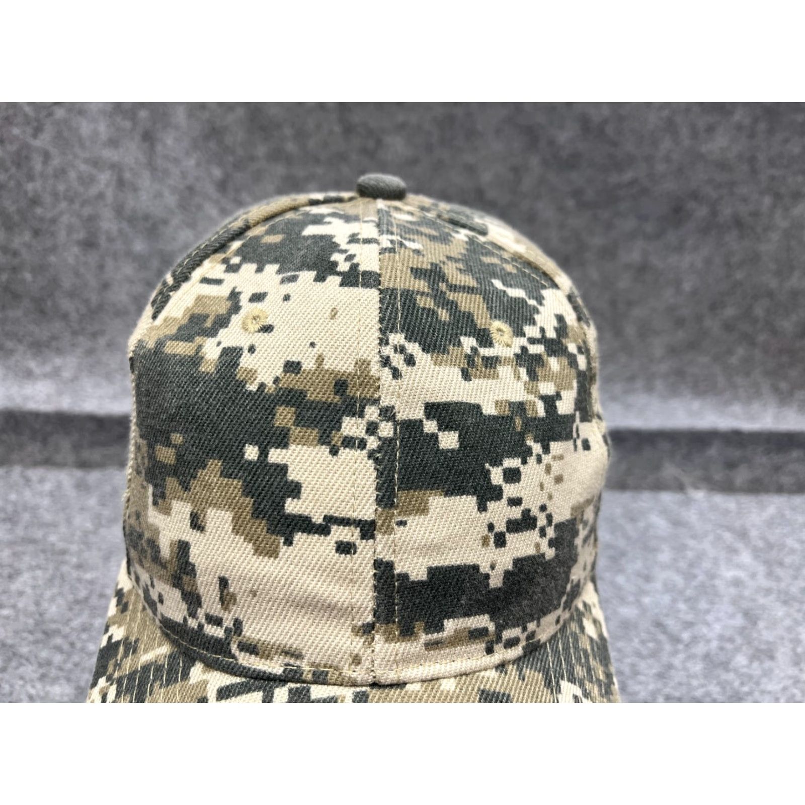 Vintage Hat Strap Back Adult One Size Green Digital Camo 100% Polyester Camp Outdoors Size ONE SIZE - 2 Thumbnail
