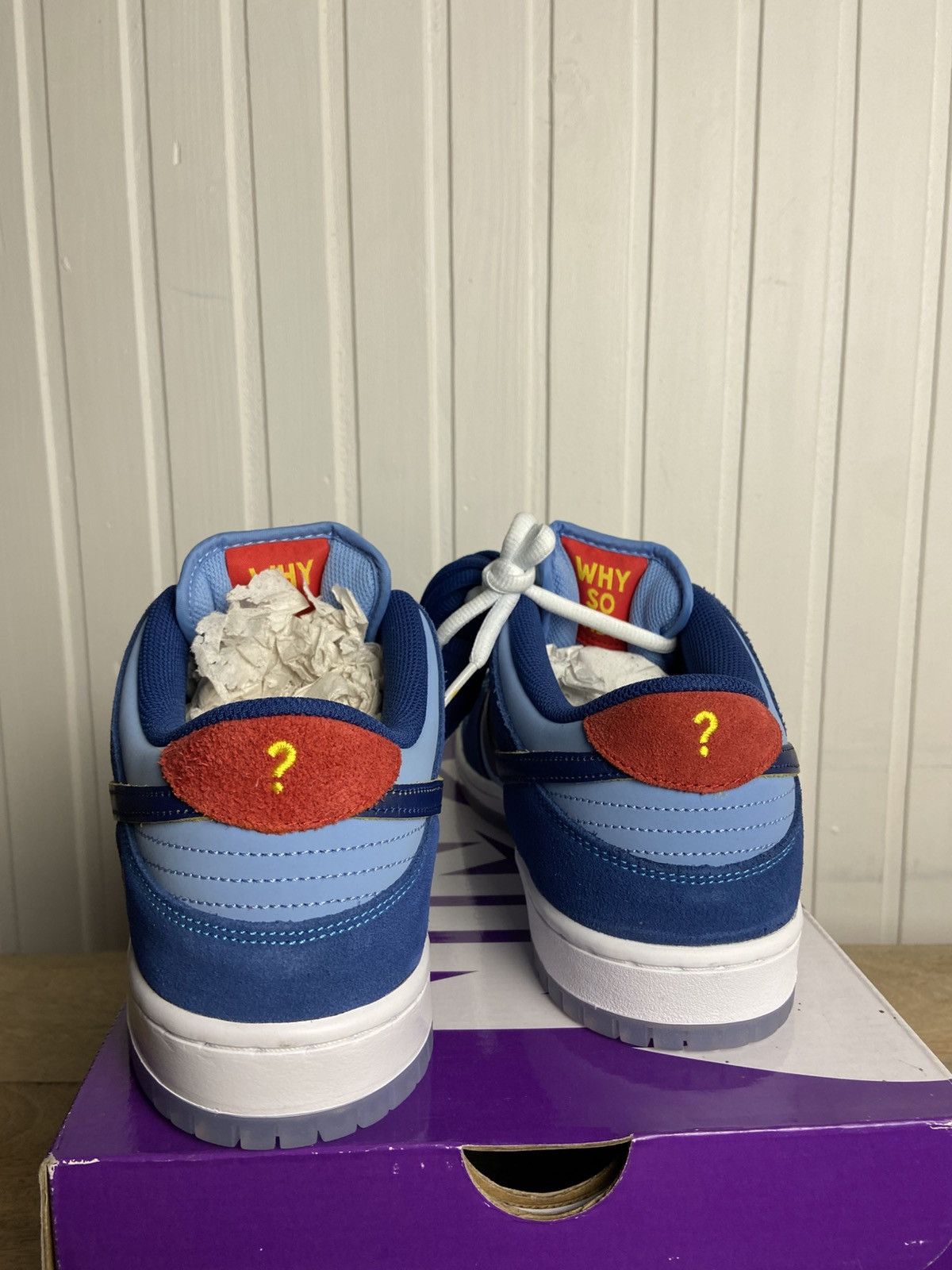 Nike New Nike SB Dunk Low Pro "Why So Sad?" Authentic Size 11,5US Size US 11.5 / EU 44-45 - 6 Thumbnail