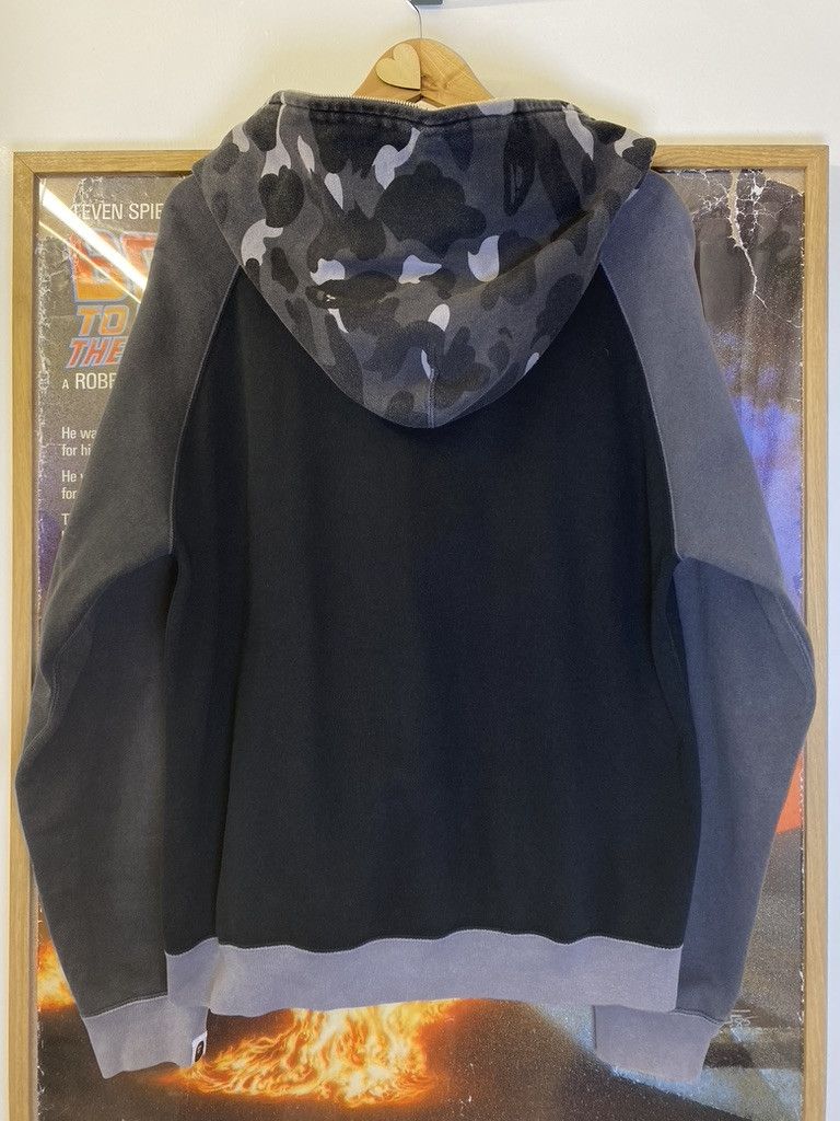 Bape 00s Bape Crazy Split Style Monochrome Camo Full Zip Hoodie Size US M / EU 48-50 / 2 - 2 Thumbnail