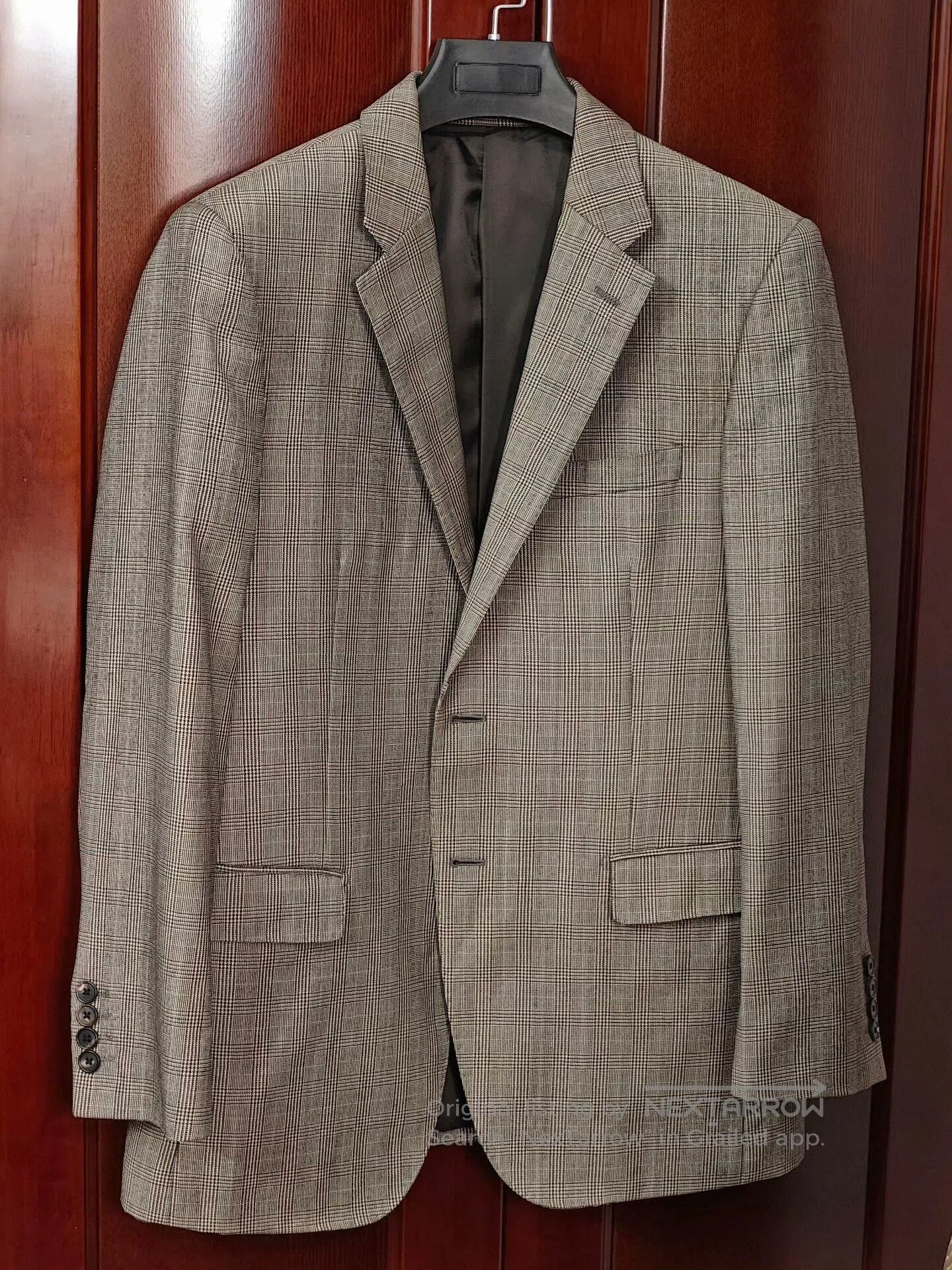 Japanese Brand Italian Checkered Wool Blazer. Size US M / EU 48-50 / 2 - 1 Thumbnail