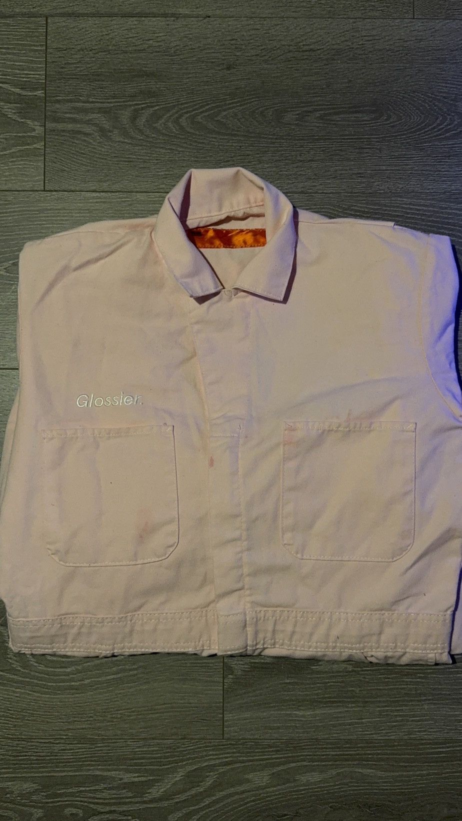Other Glossier Embroidered Pink Utility Jumpsuit Coveralls M/L Size L / US 10 / IT 46 - 4 Thumbnail
