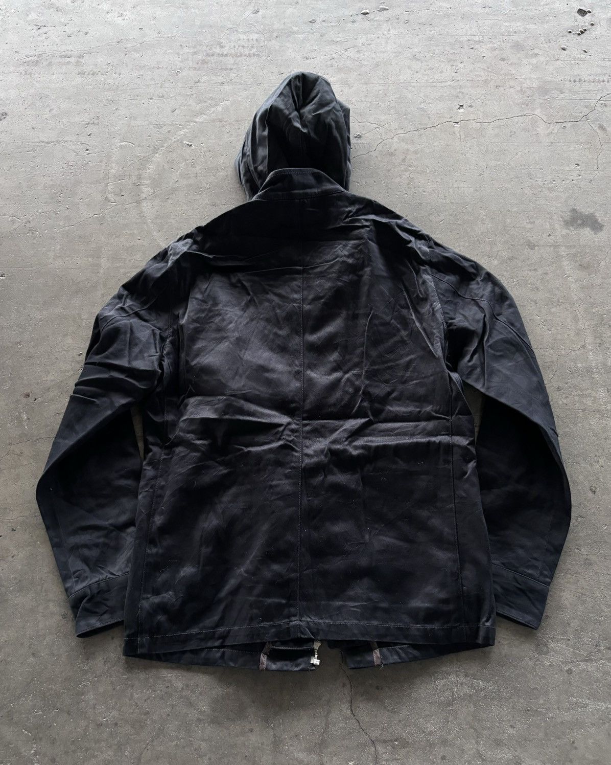 If Six Was Nine × Japanese Brand × Le Grande Bleu (L.G.B.) 2000s m.f.Editorial Multi Zip Up Canvas Black Jacket Size US L / EU 52-54 / 3 - 8 Thumbnail