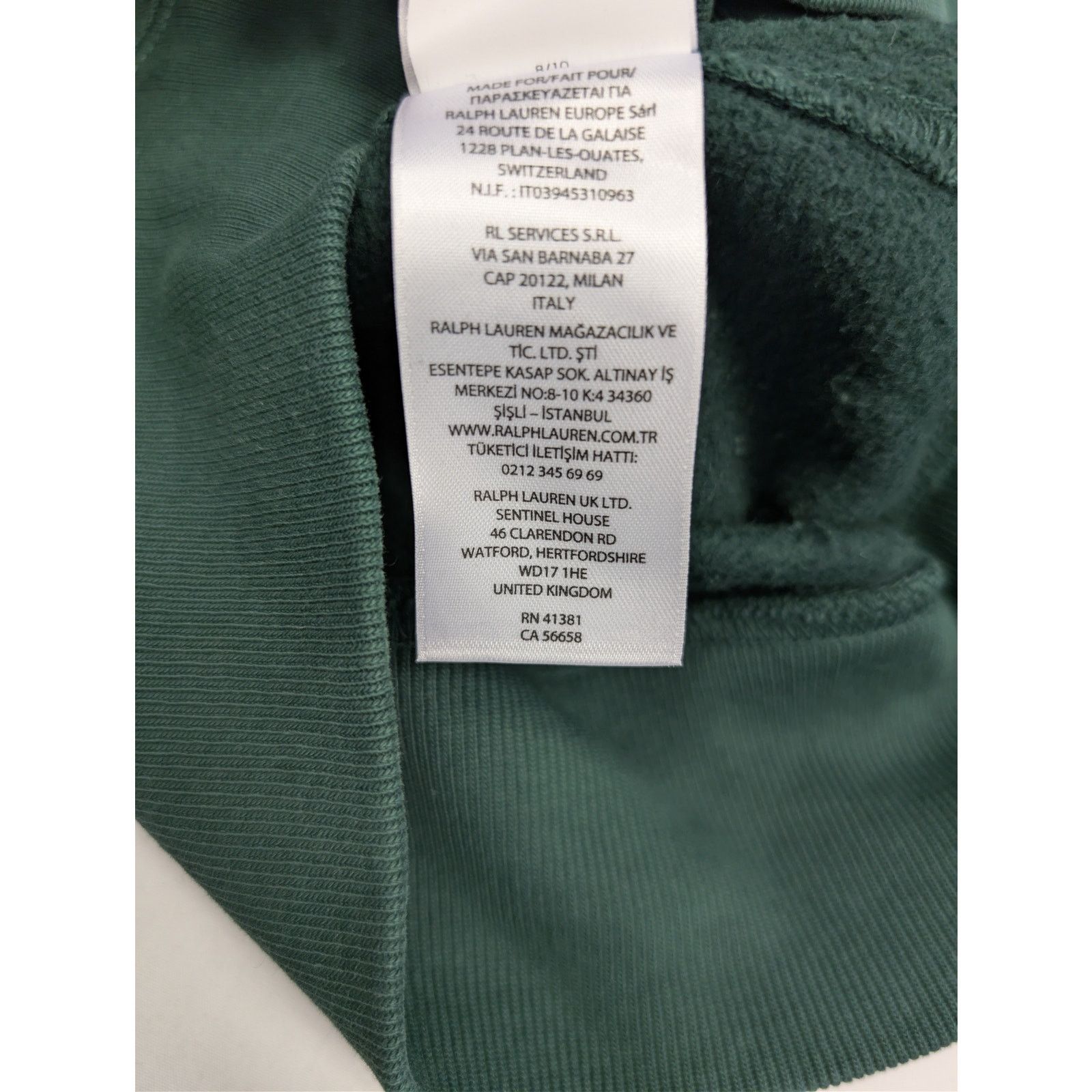 Ralph Lauren o1rshd1 CC20 Zip-up Hoodie in Green Size US M / EU 48-50 / 2 - 23 Thumbnail