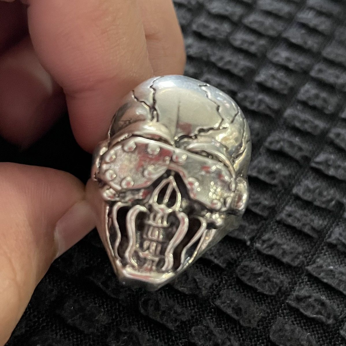 Sterling Silver Megadeath Vic Rattlehead 925 Silver Ring size 13 Size ONE SIZE - 1 Thumbnail