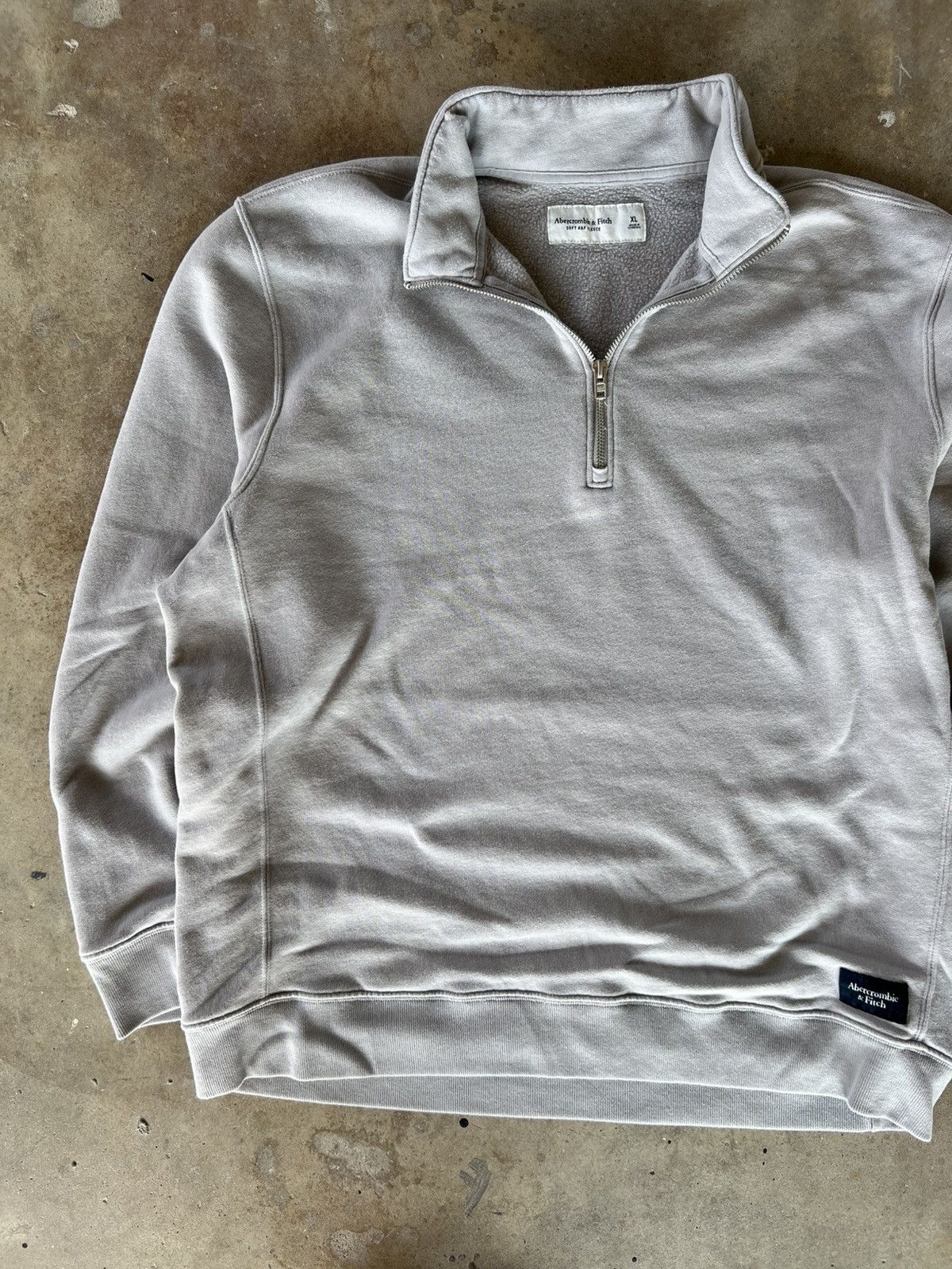 Abercrombie & Fitch Vintage Style Abercrombie Quarter Zip Sweatshirt Crewneck Size US XL / EU 56 / 4 - 2 Thumbnail