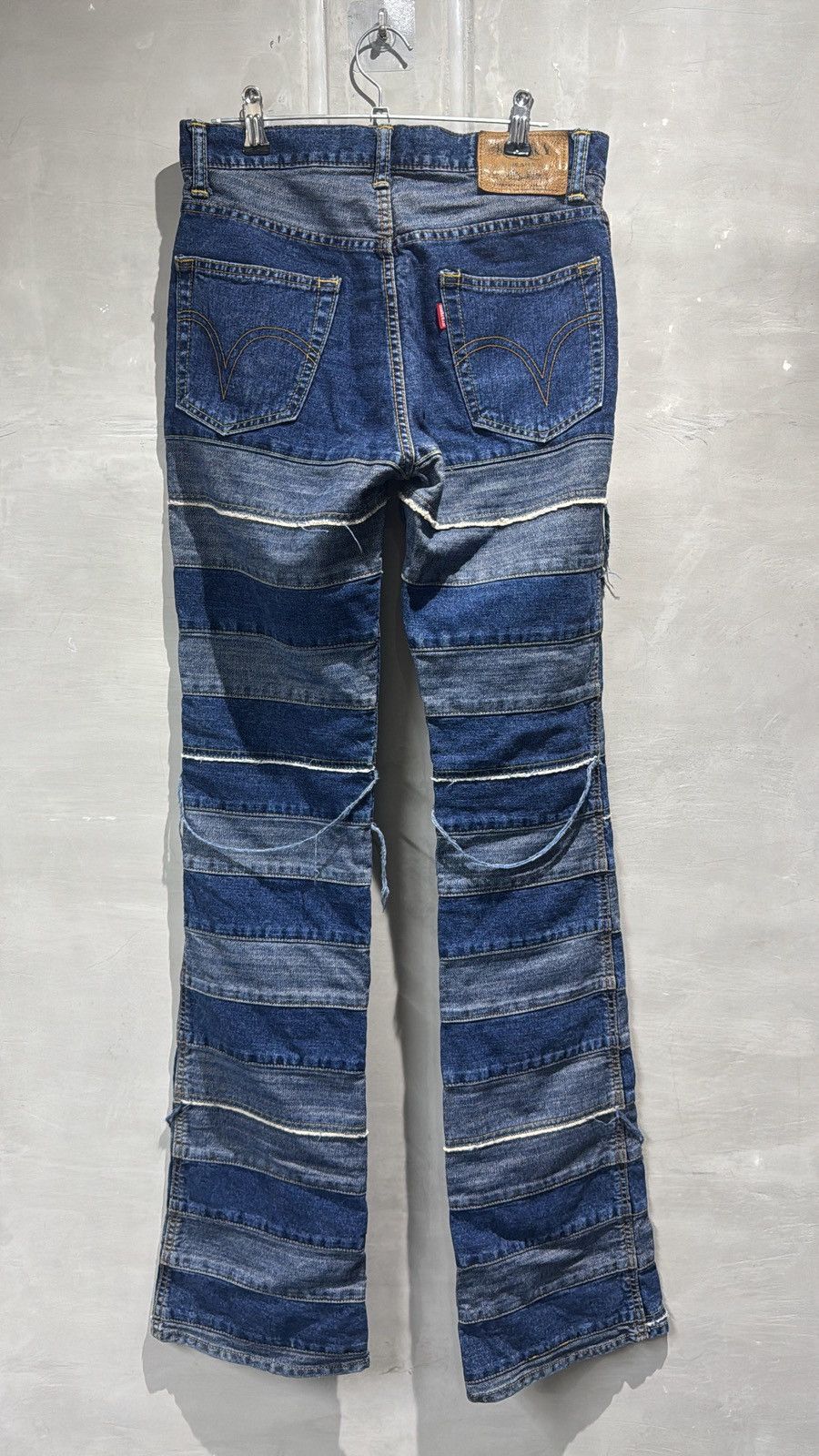 Hysteric Glamour × If Six Was Nine × Japanese Brand Hysteric Glamour Distressed Flared Hagi Denim Pants Size US 29 - 11 Thumbnail
