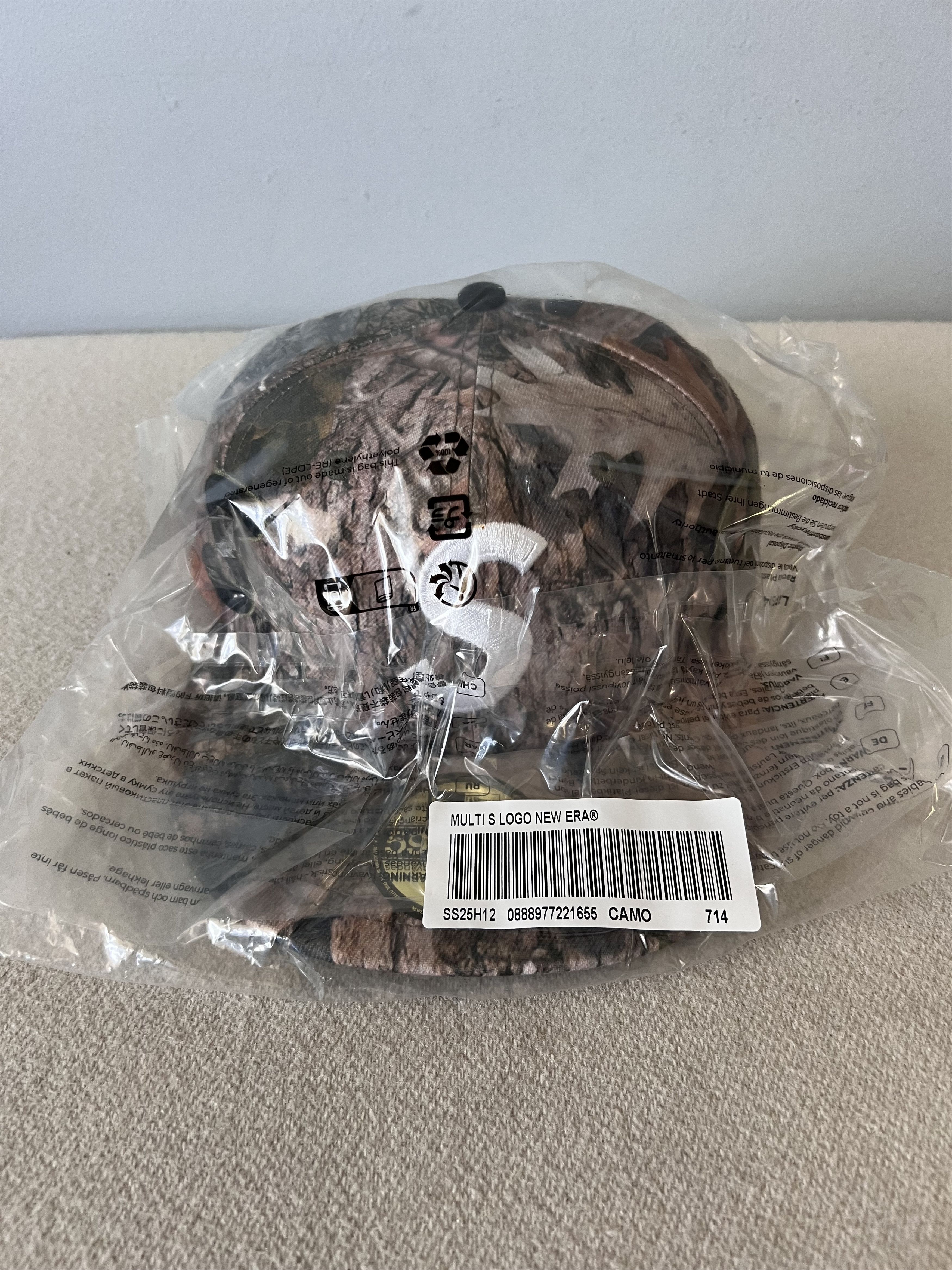 New Era × Supreme 7 1/4 Supreme New Era Multi S Logo Hat in