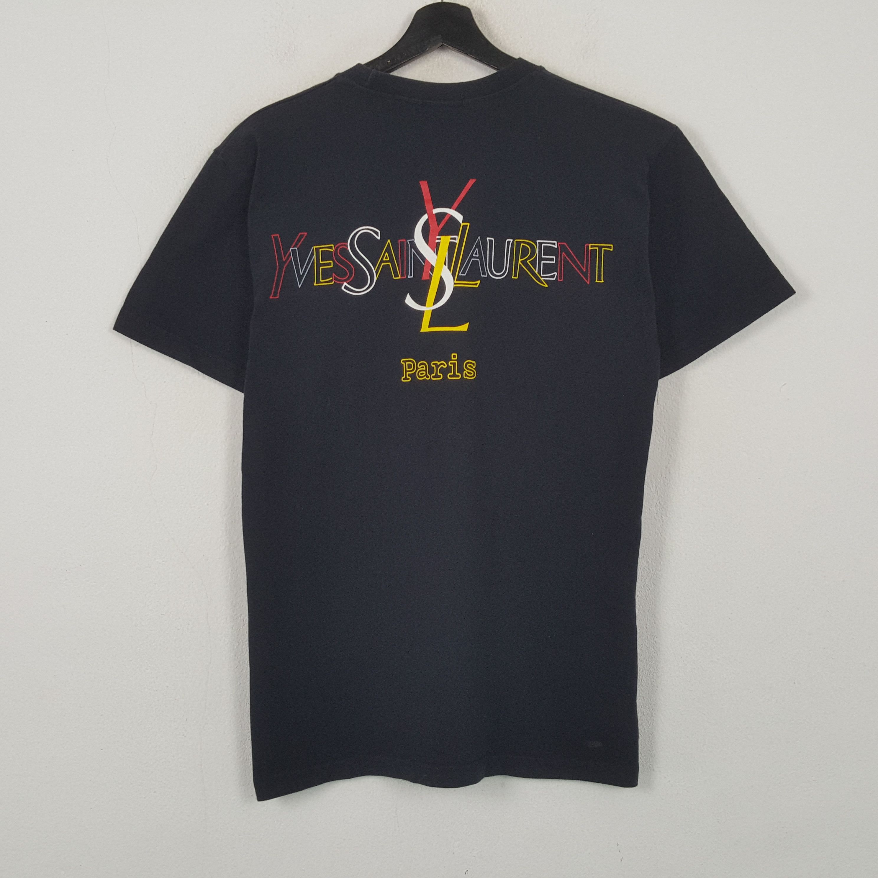 Vintage Yves Saint Laurent YSL Fashion Brand Tshirt RR21 Size US M / EU 48-50 / 2 - 1 Thumbnail
