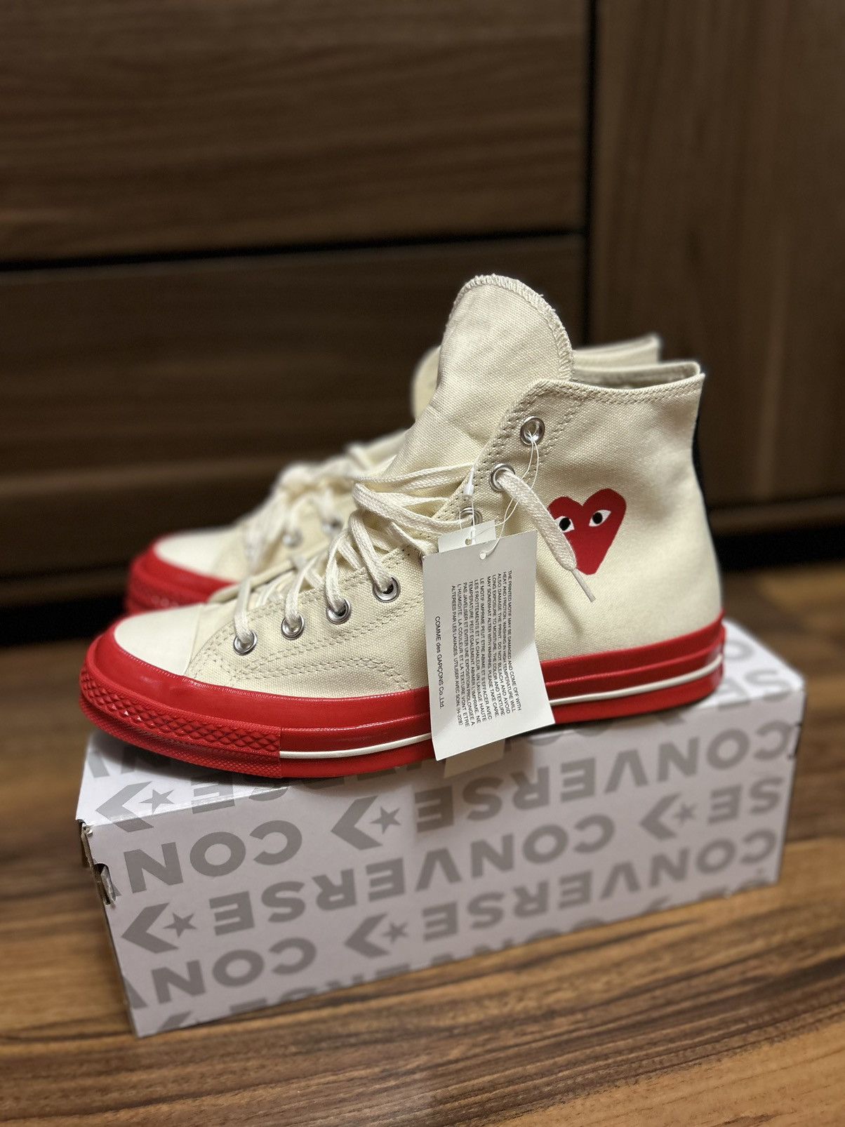 Comme des Garcons PLAY × Converse Comme des garçons play chuck x converse Size US 11 / EU 44 - 3 Thumbnail