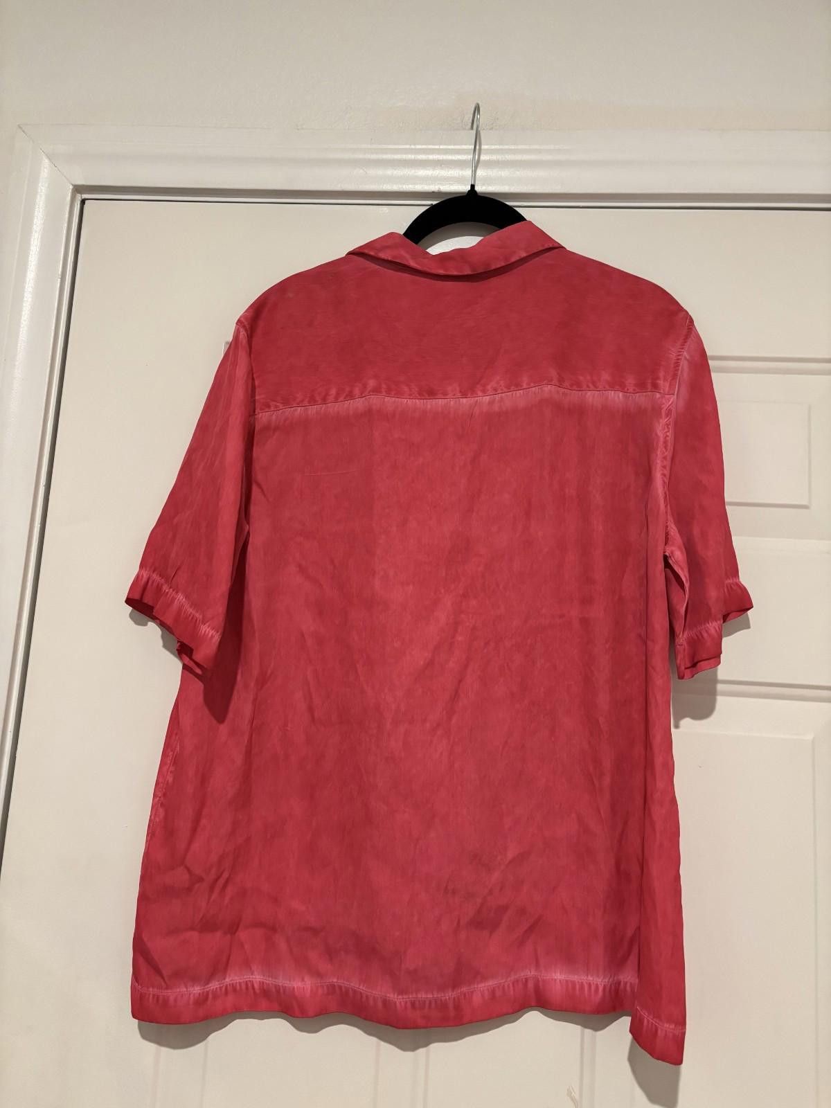 Nordstrom Womens Nordstrom's pink short sleeve sz 8 shirt #343 Size M / US 6-8 / IT 42-44 - 2 Thumbnail