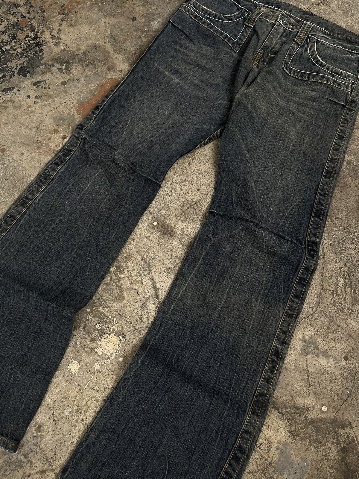 5351 POUR LES HOMMES × If Six Was Nine × Tornado Mart JAPANESE SEMANTIC DESIGN FLARE BOOT CUT GOTHIC VKEI STYLE Size US 33 - 5 Thumbnail