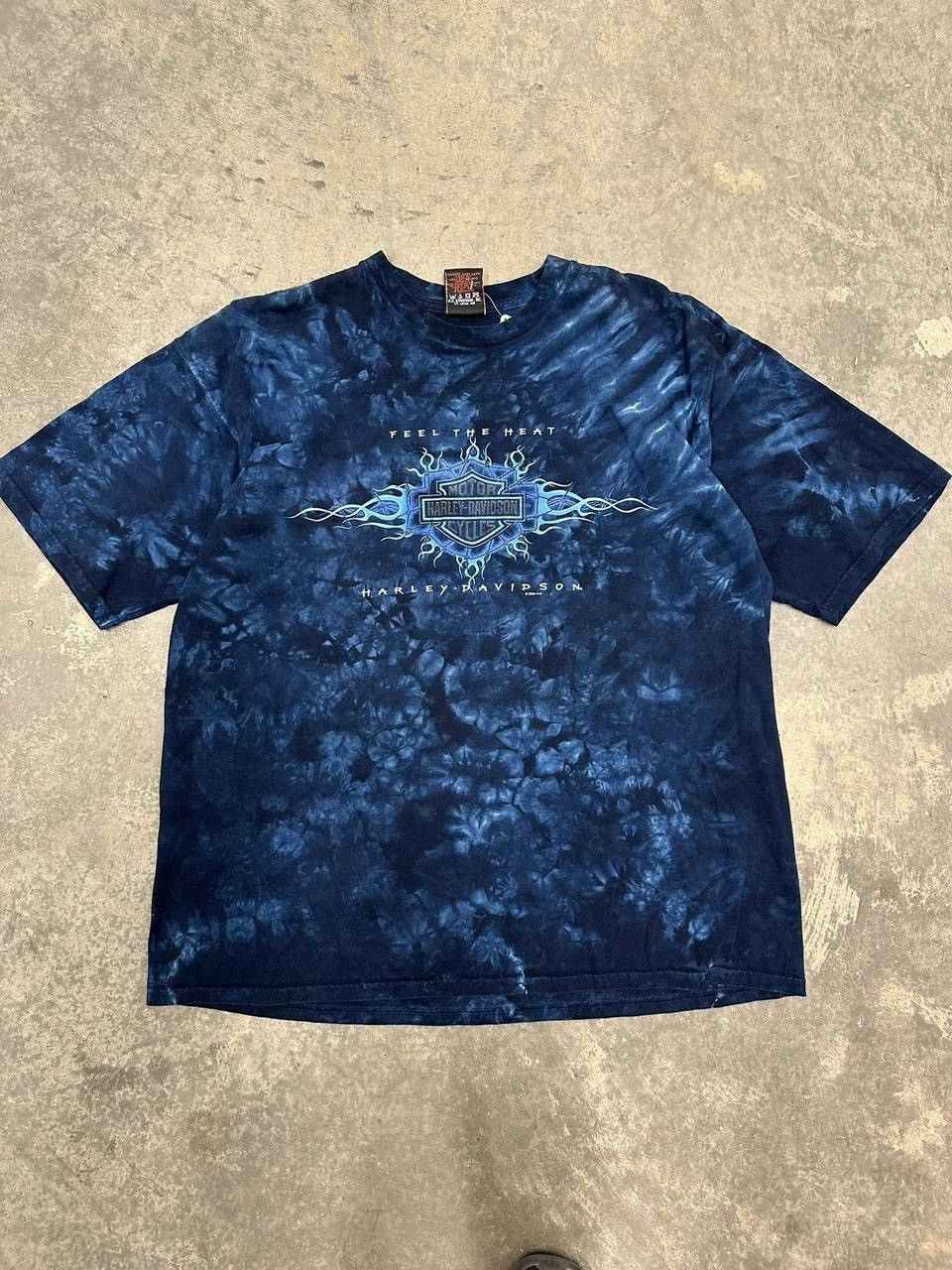 Harley Davidson Vintage 90s Harley Davidson Flame AOP Shirt Size XL Size US XL / EU 56 / 4 - 1 Thumbnail