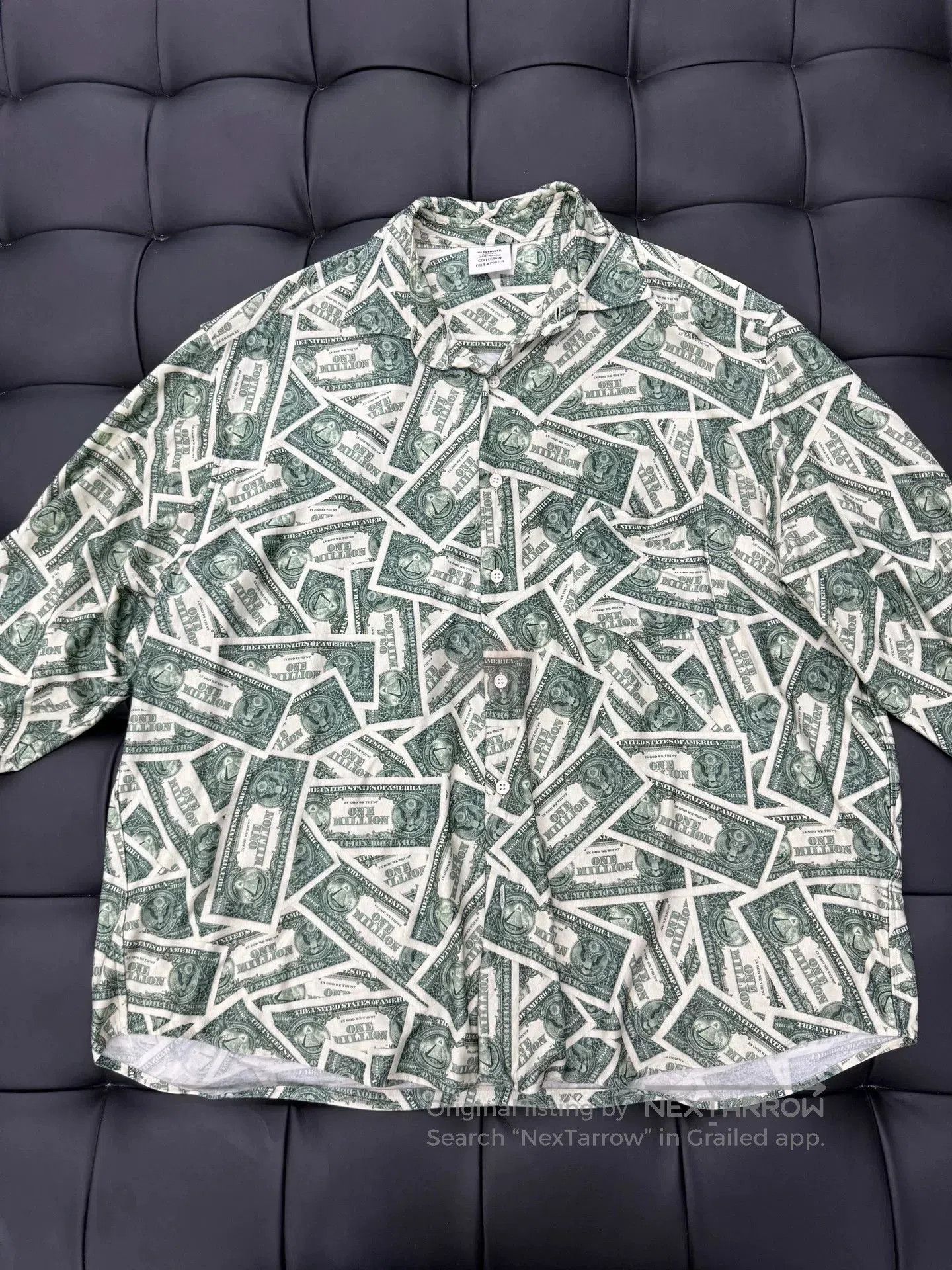 Vetements Vetements Dollar Print Shirt. Size US S / EU 44-46 / 1 - 1 Thumbnail