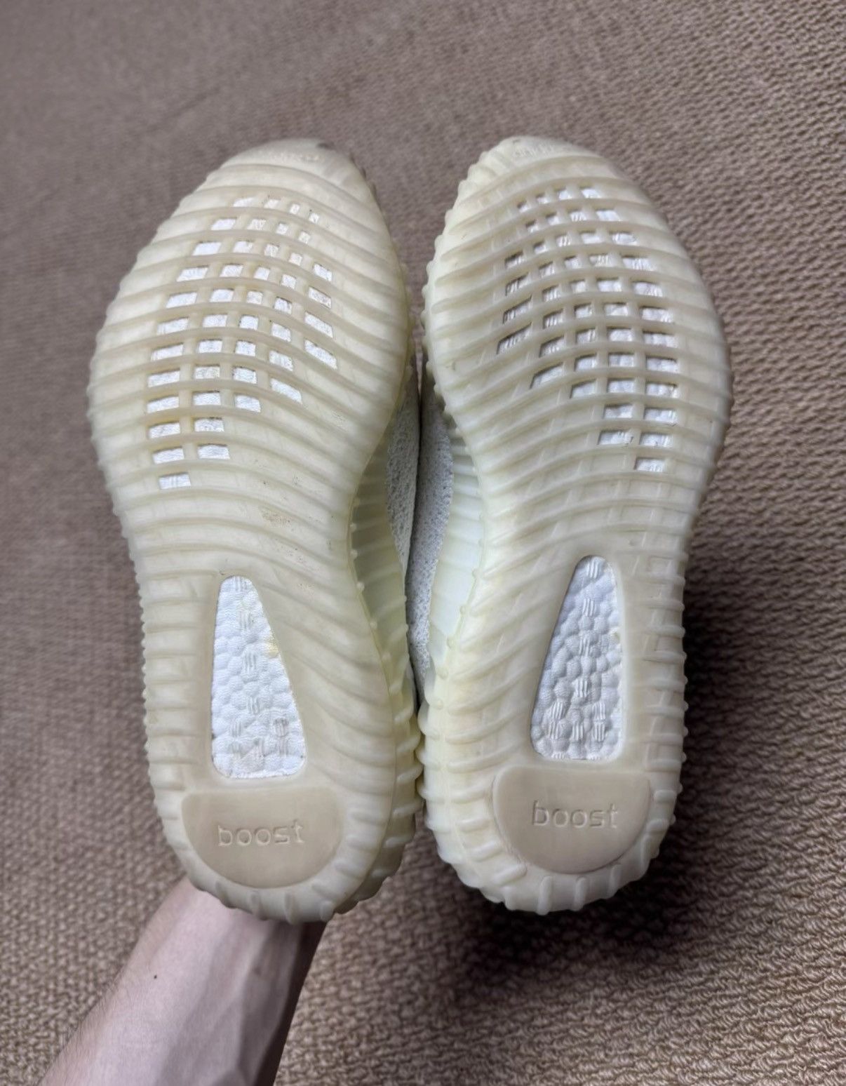 Adidas Adidas Yeezy 350, Cream White K37 Size US 8.5 / IT 38.5 - 3 Thumbnail