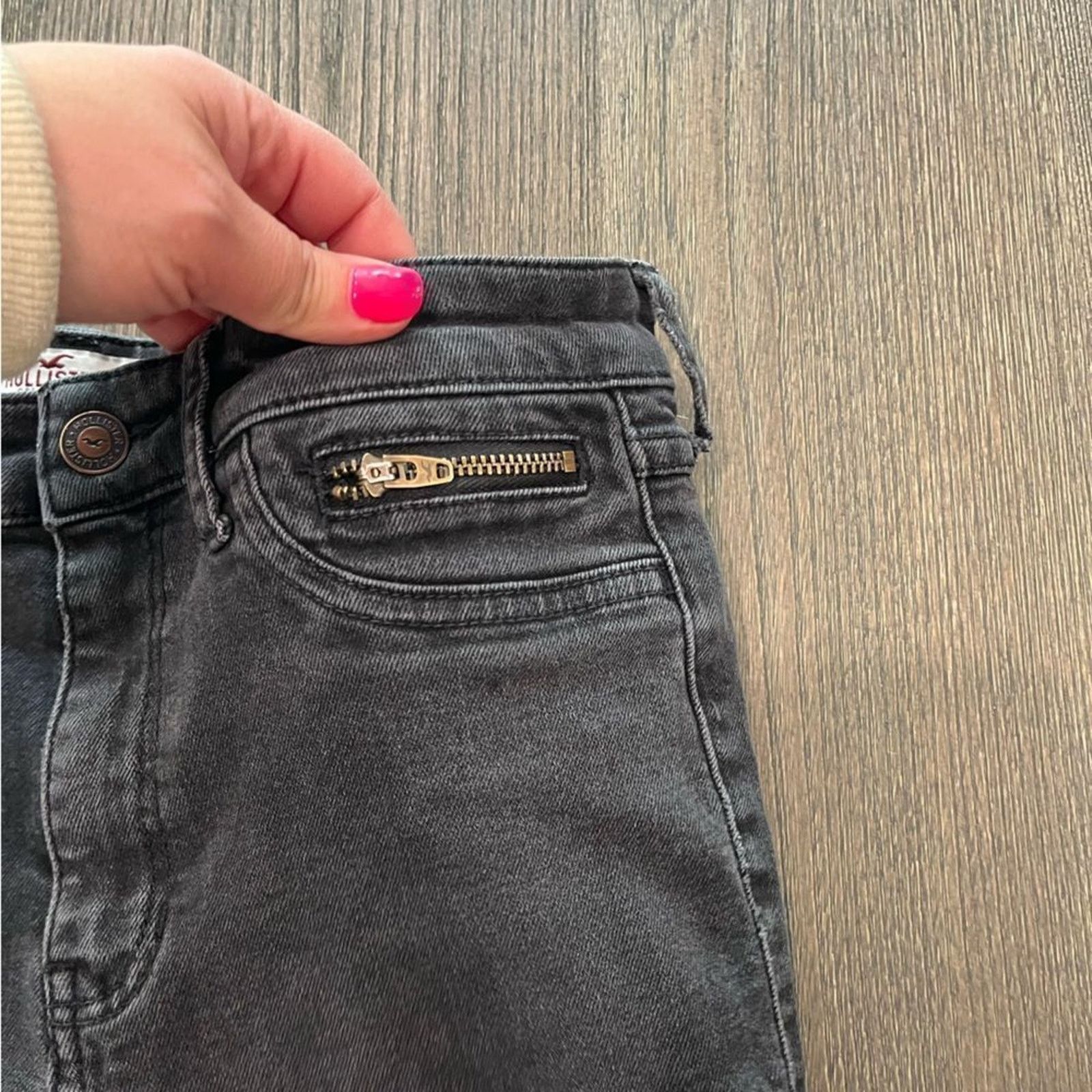 Hollister Hollister Black Skinny Jeans Size 5R Size 25" / US 0 / IT 36 - 5 Thumbnail