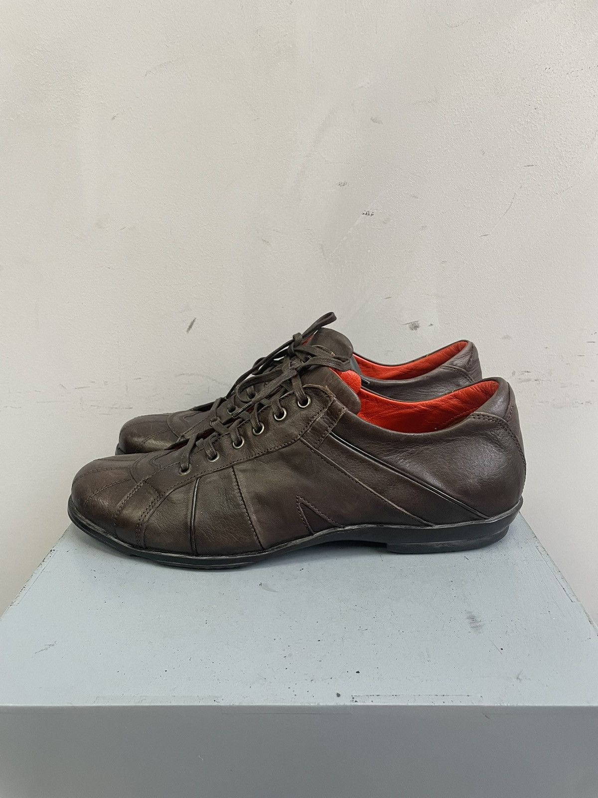 Guidi Gudi style brown leather sneakers retro 2000s low moto y2k Size US 8 / EU 41 - 9 Thumbnail