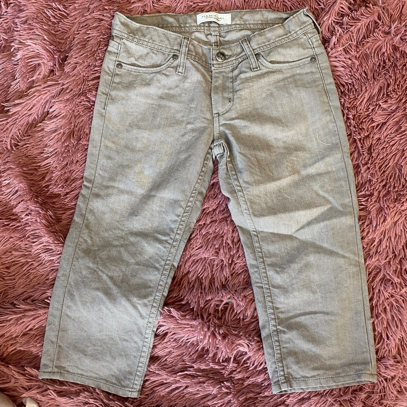 Other VTG Habitual Taupe Low Rise Bermuda Design Pocket Shorts 25 Size 25" / US 0 / IT 36 - 6 Thumbnail