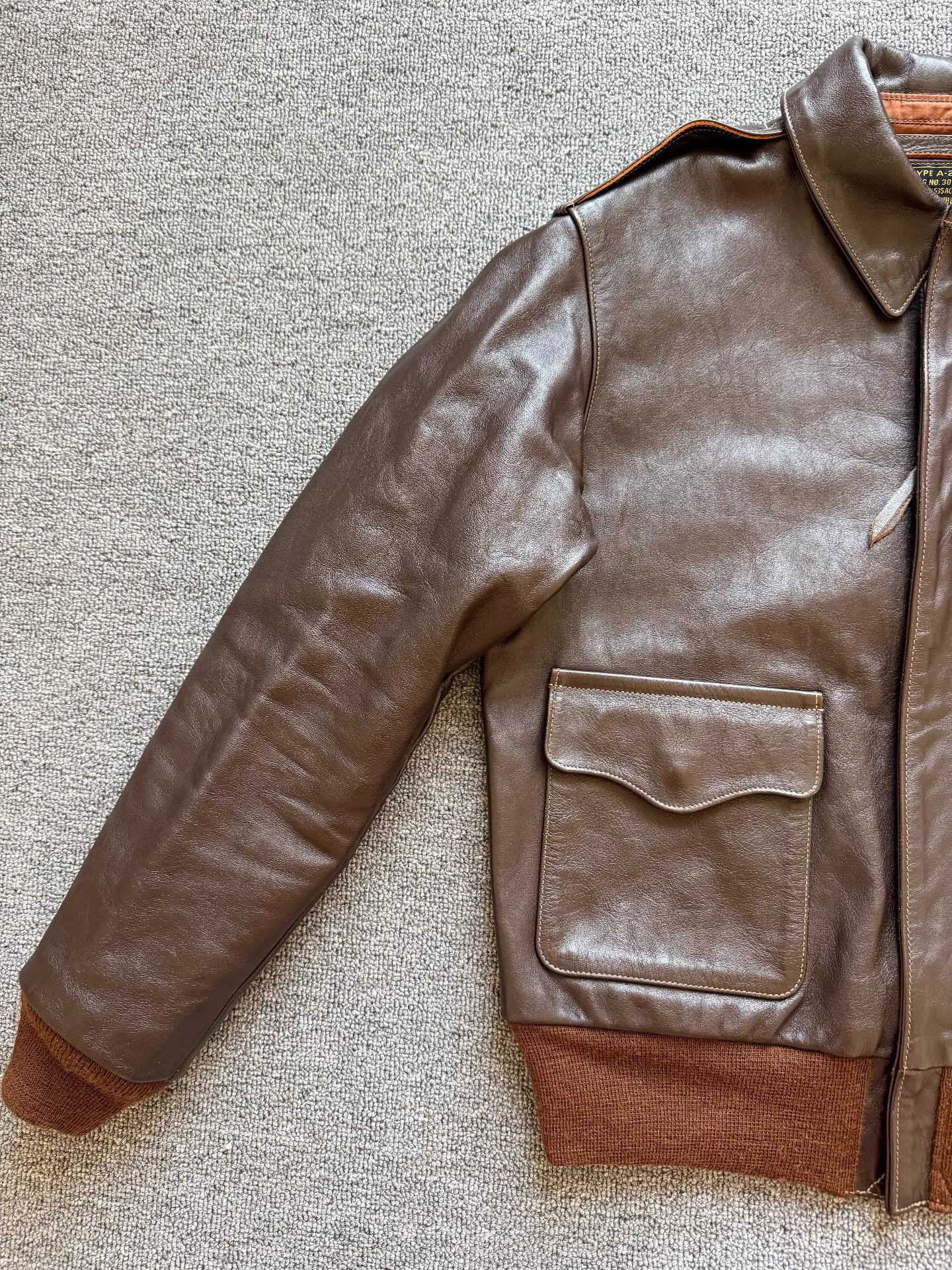 Other real McCoy A2 Horsehide 36 Lightly Used Size XS / US 0-2 / IT 36-38 - 5 Thumbnail