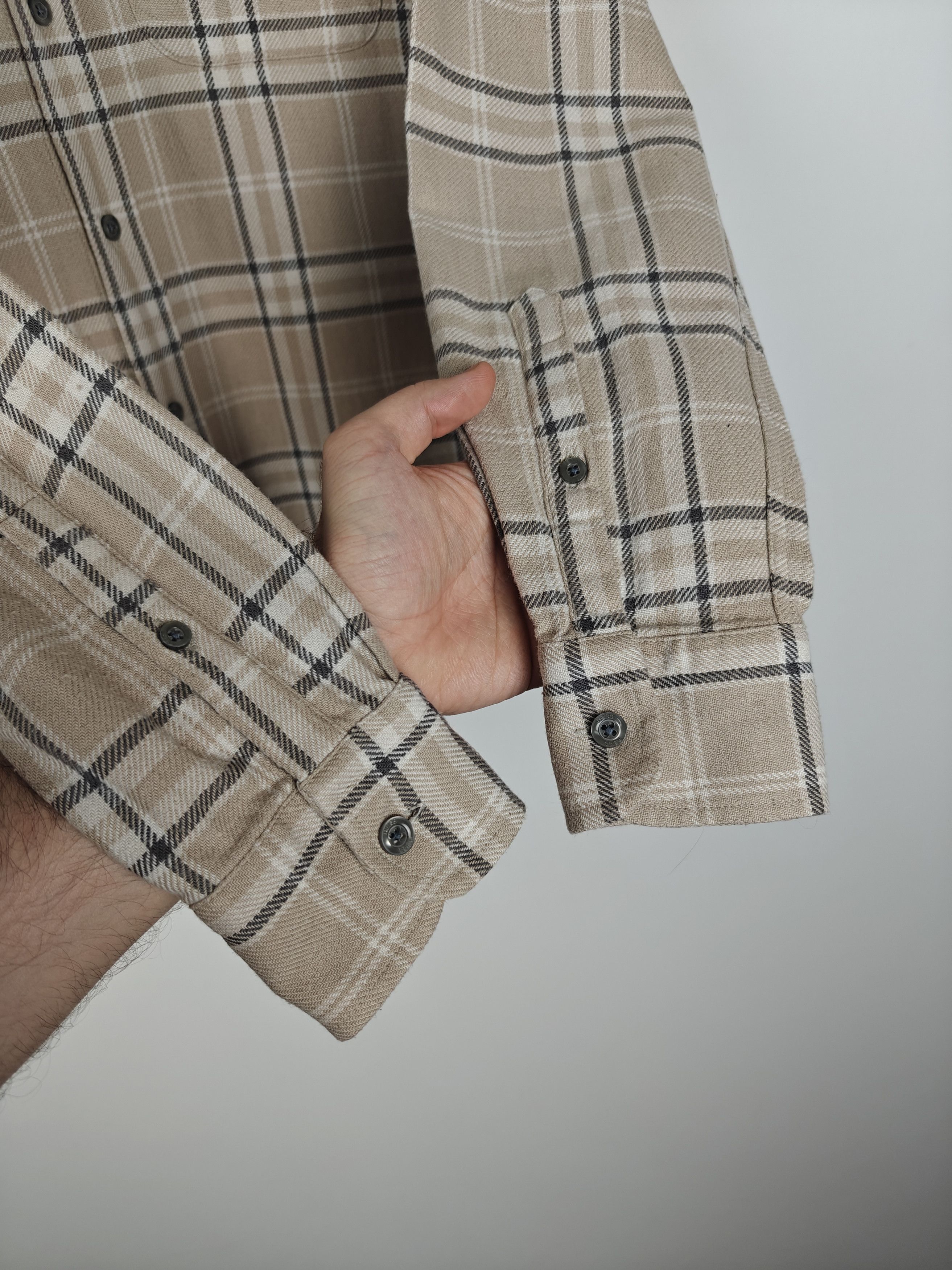 Reiss Reiss Cotton Shirt Check Beige size S Size US S / EU 44-46 / 1 - 6 Thumbnail