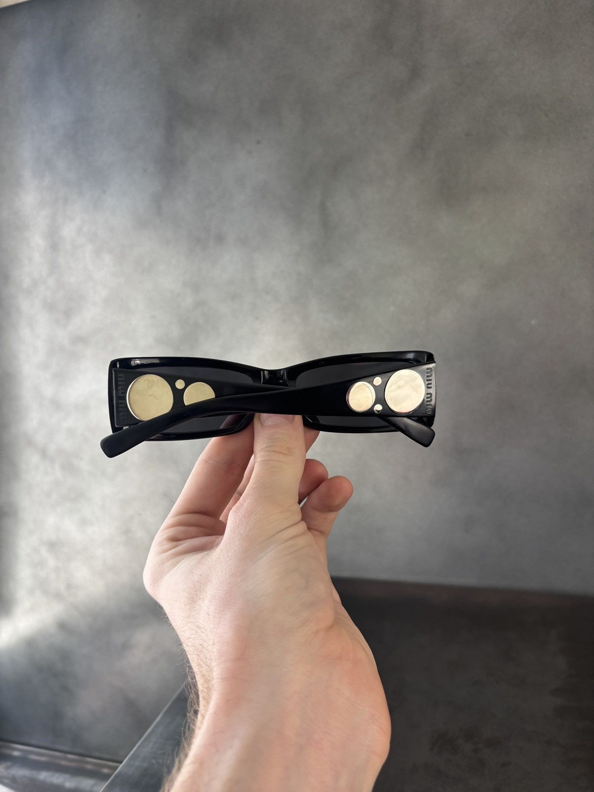 Miu Miu Miu Miu Sunglasses 2000s Y2K Silver Circles SMU21E Vintage Size ONE SIZE - 16 Thumbnail