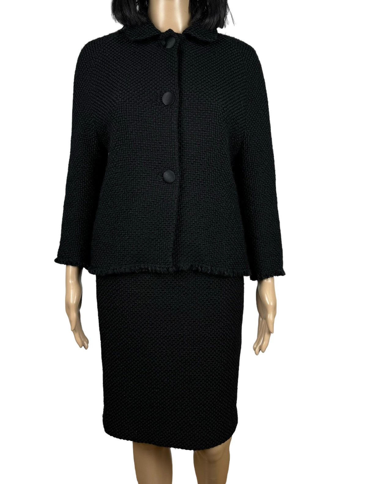 Cerruti 1881 Cerruti 1881 Wool Knit Skirt Suit Jacket size 42 Size 28" / US 6 / IT 42 - 3 Thumbnail