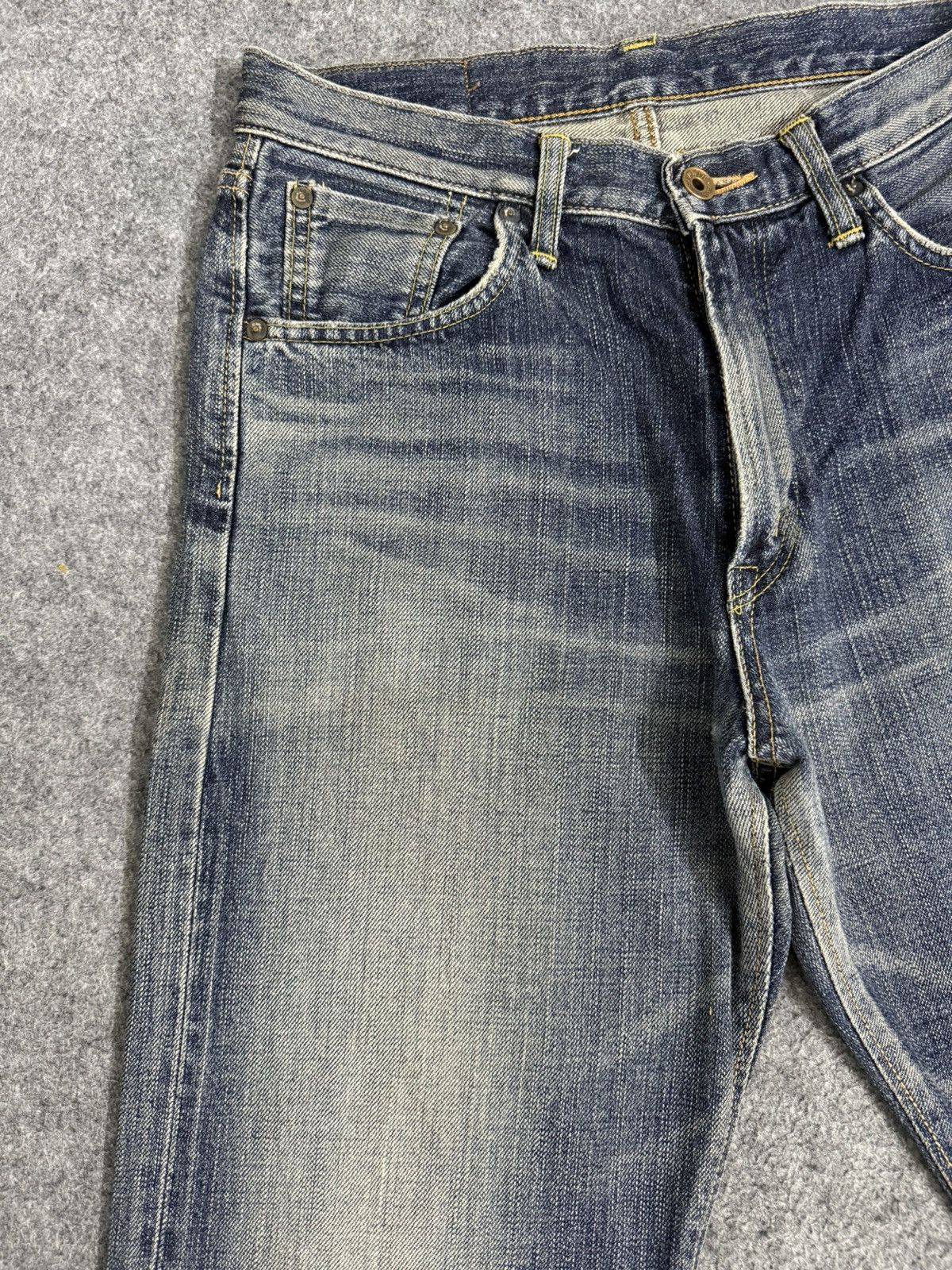 Kapital A14 EDWIN 505ZX SELVEDGE DENIM MUD WASH Size US 29 - 2 Thumbnail