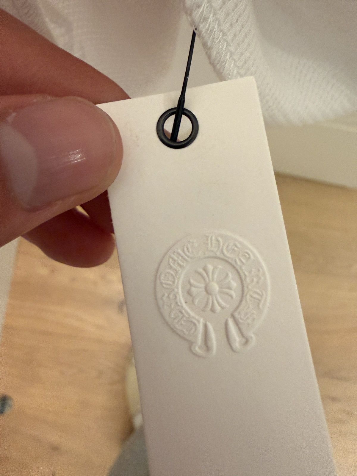 Chrome Hearts Chrome Hearts Scroll Logo Long-Sleeve Thermal T-Shirt 'White Size US L / EU 52-54 / 3 - 7 Thumbnail