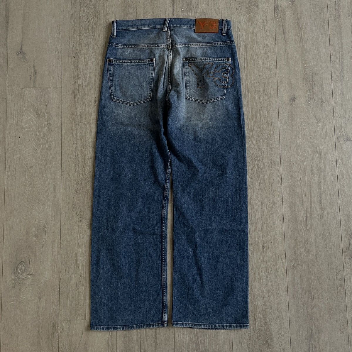 Y-3 Y-3 Denim Jeans Relaxed Fit Pocket Pants Logo Blue 30R | Grailed