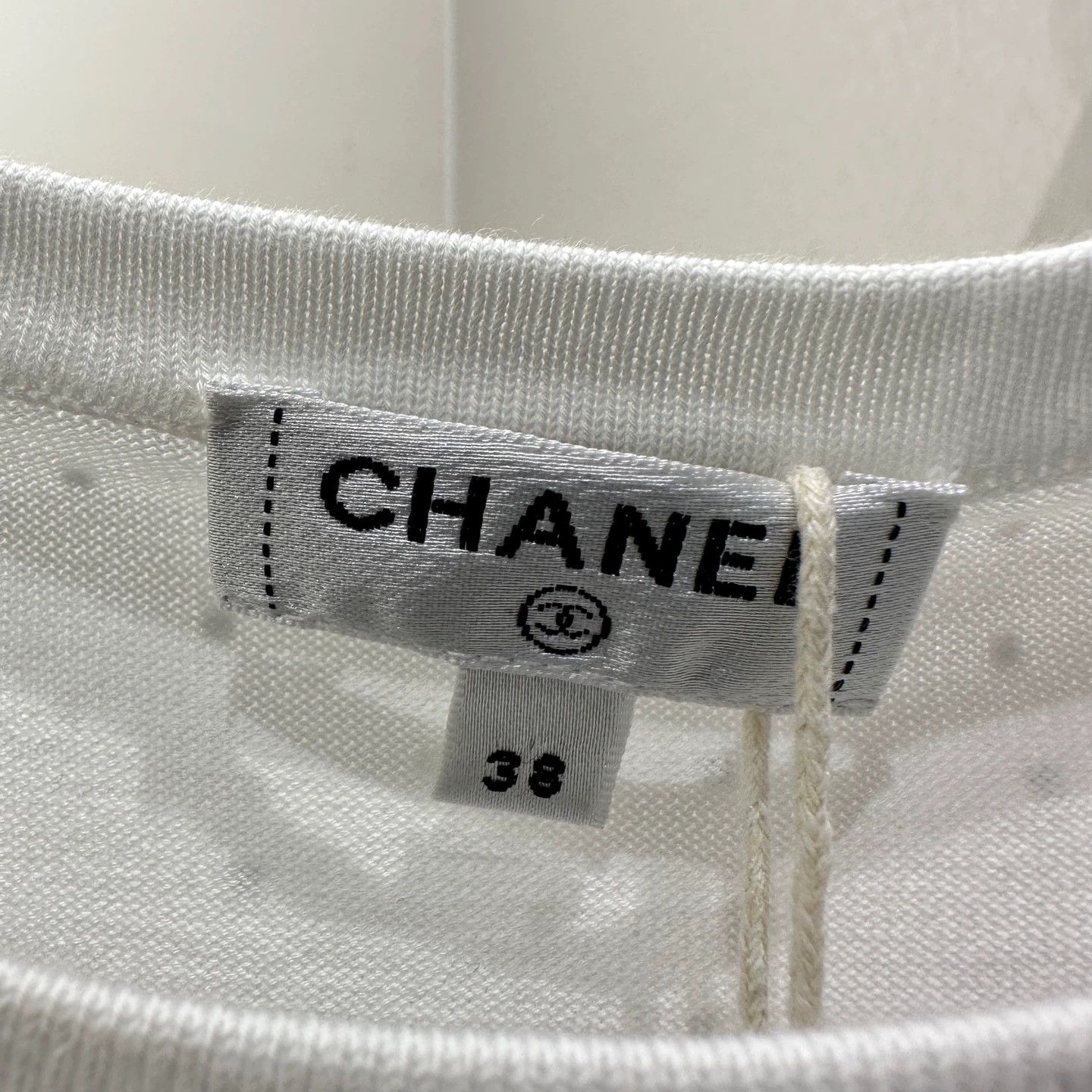 Chanel Chanel mar182 sequin floral logo short tee 38 Size S / US 4 / IT 40 - 3 Thumbnail