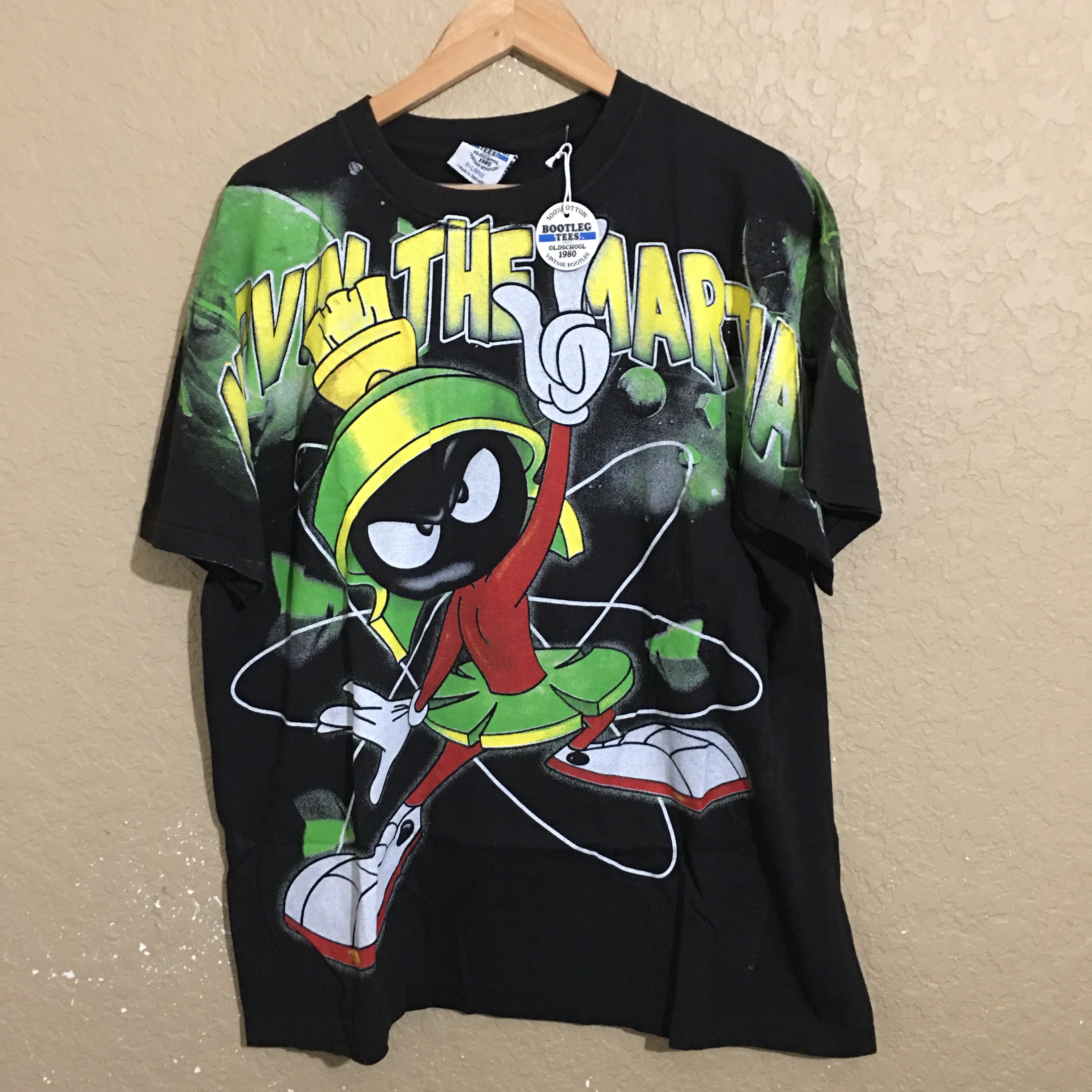 Streetwear Marvin The Martian All Over Print T Shirt Xl Space Jam Grailed