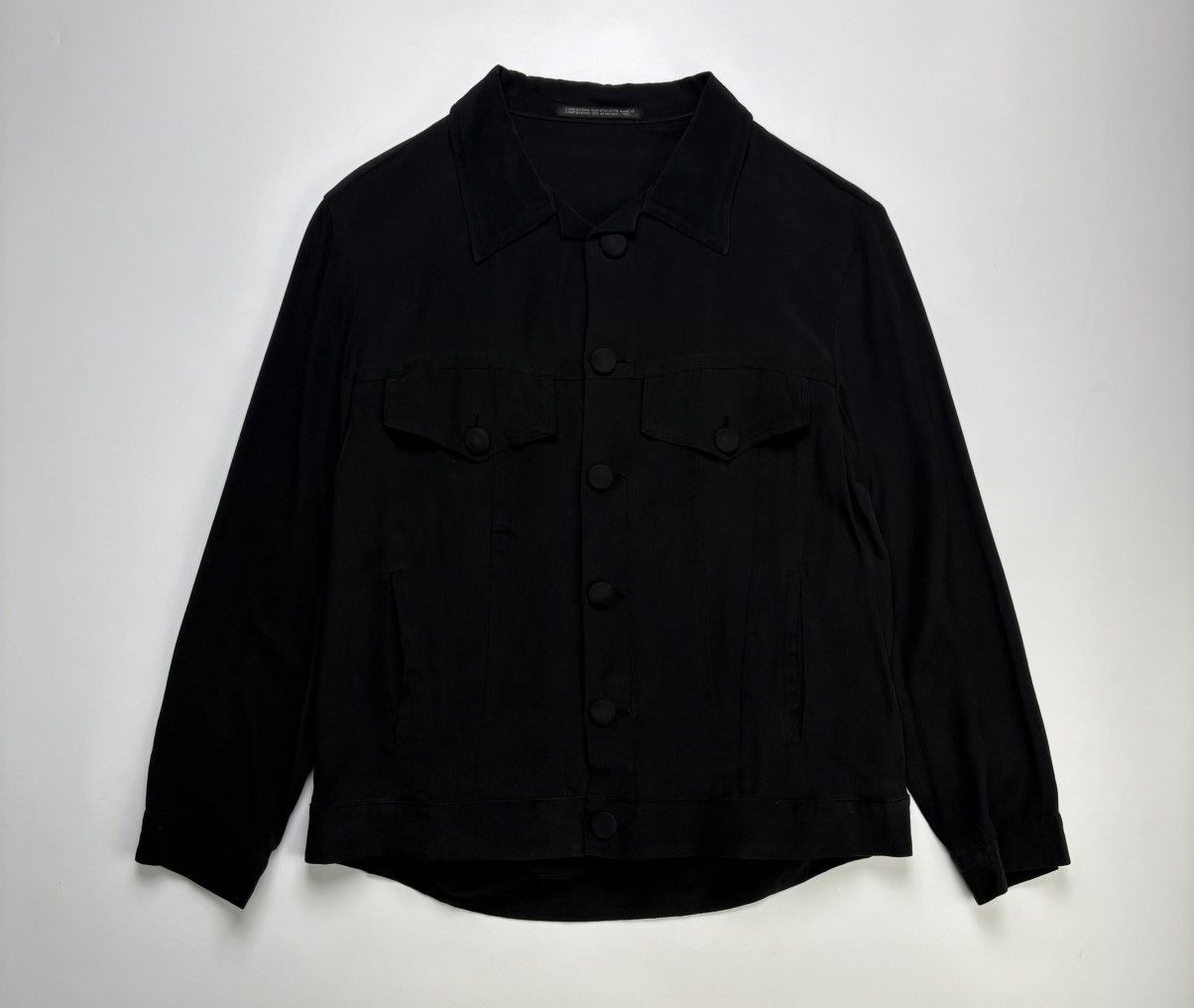 Yohji Yamamoto Archive Yohji Yamamoto Silk Buttoned Jacket Size S / US 4 / IT 40 - 1 Thumbnail