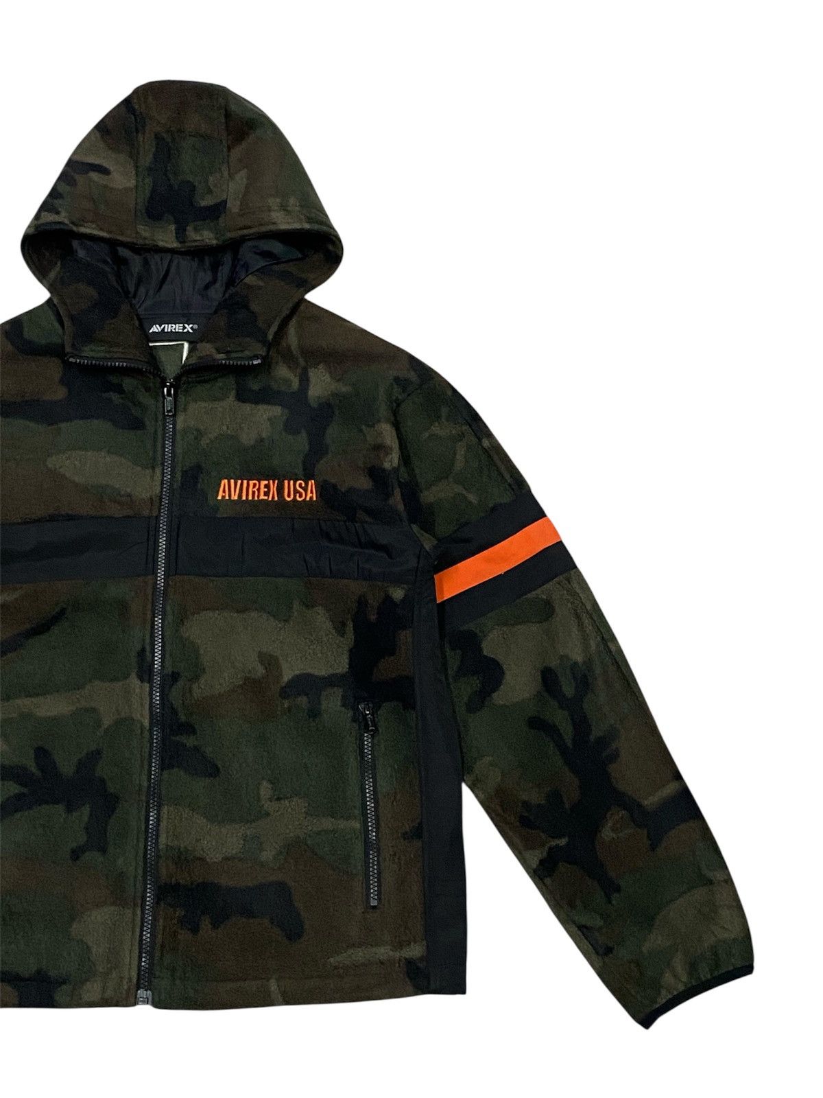 Avirex Avirex Camo Big Logo Fleece Zipper Hoodie Jacket Size US M / EU 48-50 / 2 - 7 Thumbnail