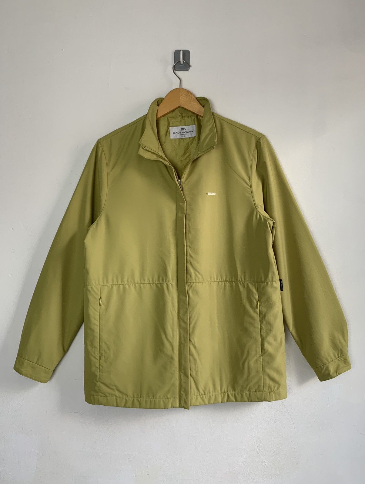 image of 90's Balenciaga Paris Jacket in Light Green, Men's (Size Medium)