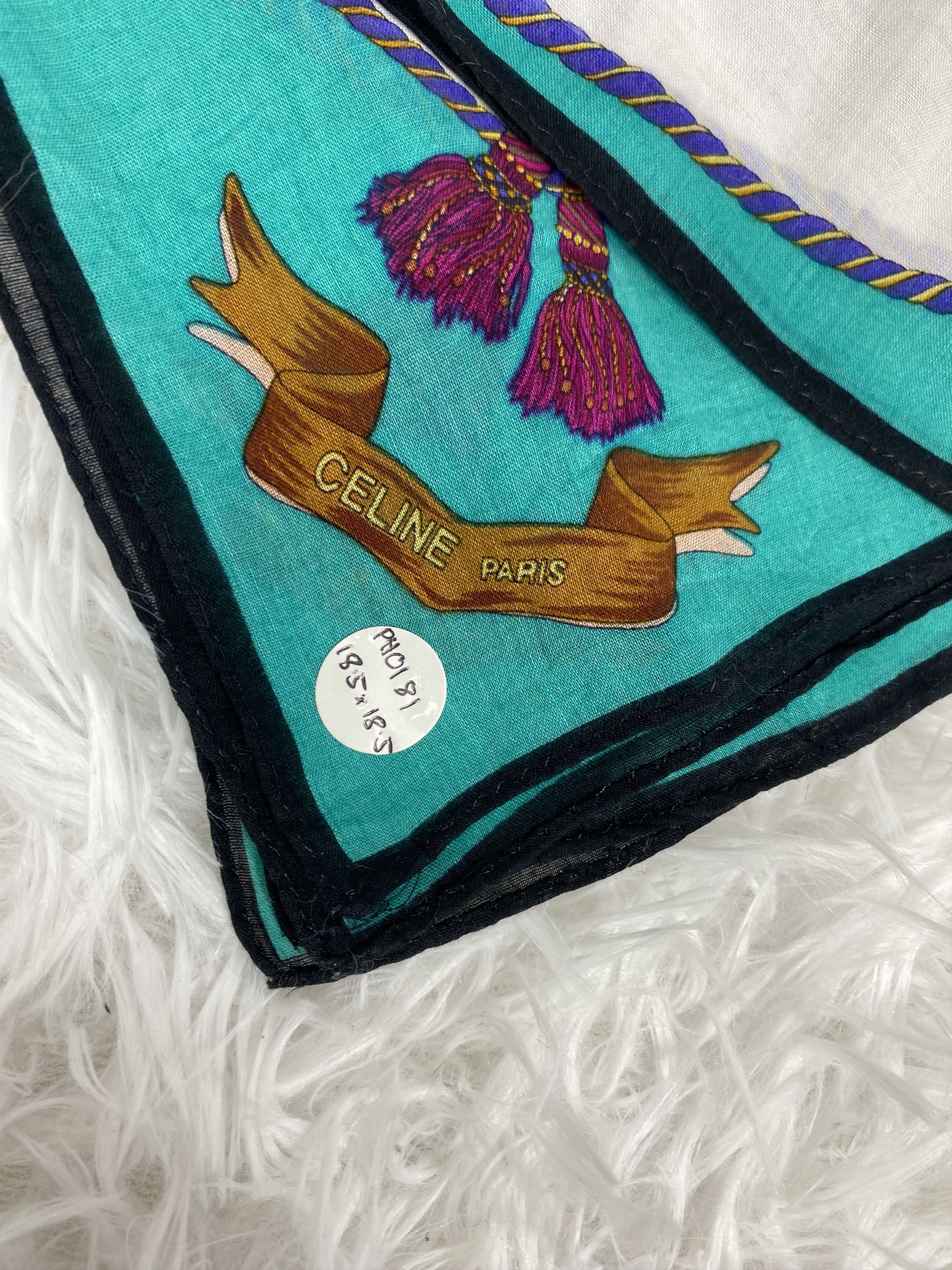 Celine × Vintage Vintage Celine Handkerchief Neckerchief PH0181 Size ONE SIZE - 2 Thumbnail