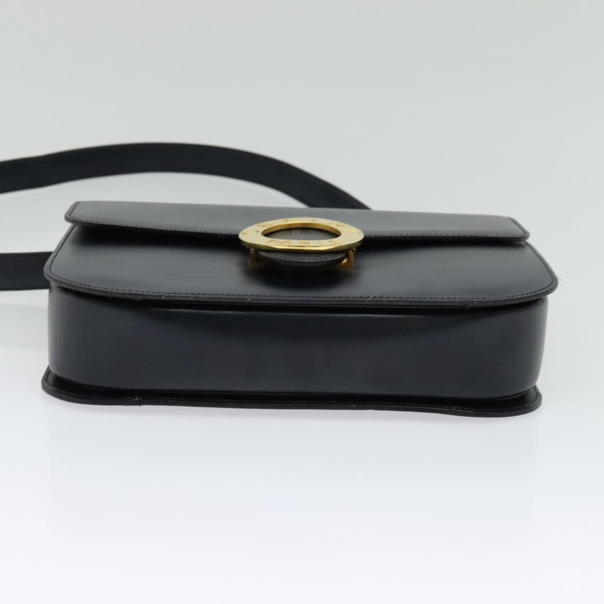 Celine CELINE Circle Shoulder Bag Leather Navy Gold Size ONE SIZE - 9 Thumbnail