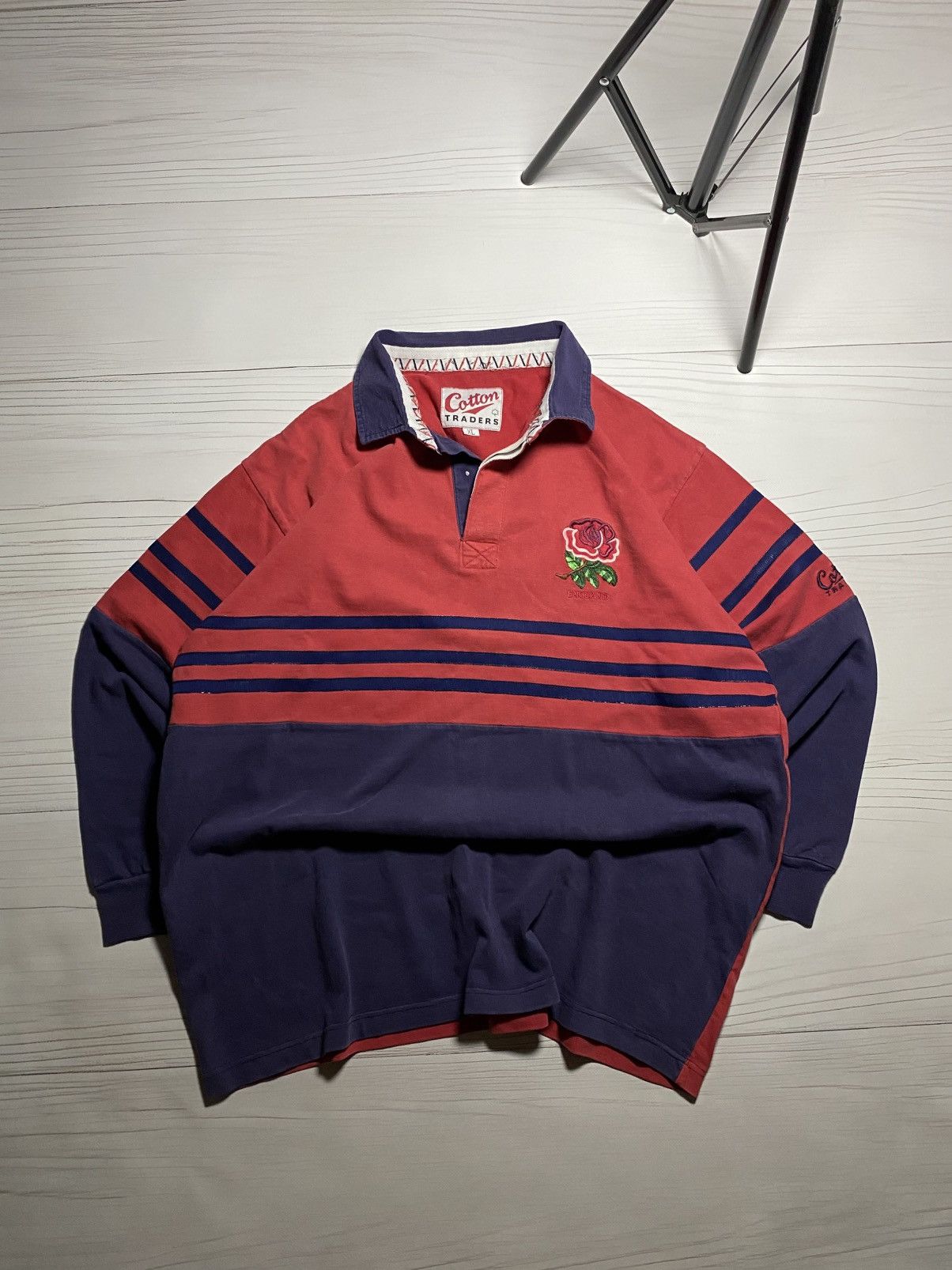 Cotton Traders × Vintage Vintage England Cotton Traders 90’s home jersey longsleeve Size US XL / EU 56 / 4 - 1 Thumbnail