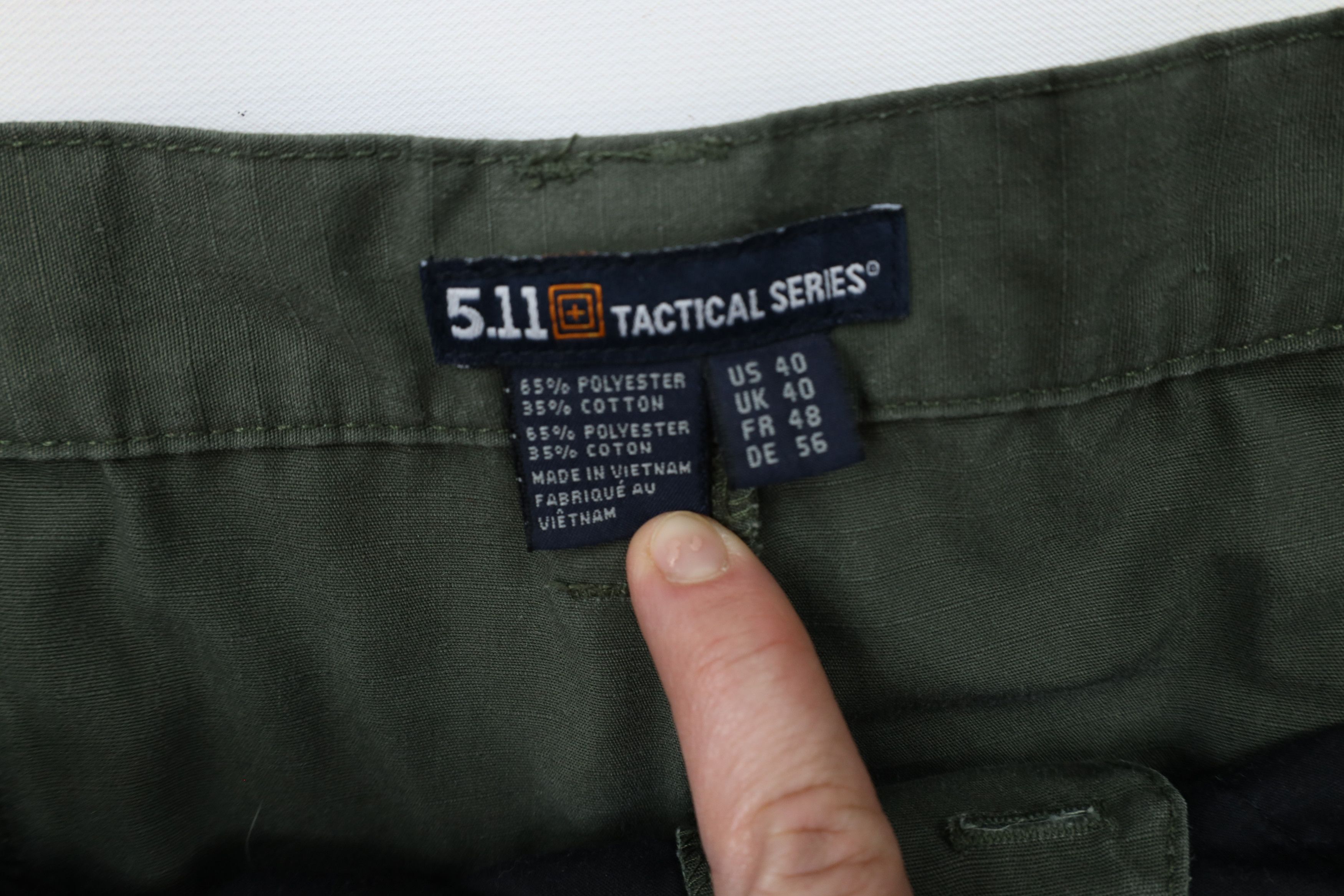 Vintage 5.11 Tactical Series Ripstop Uniform Cargo Shorts Green Size US 40 / EU 56 - 8 Thumbnail