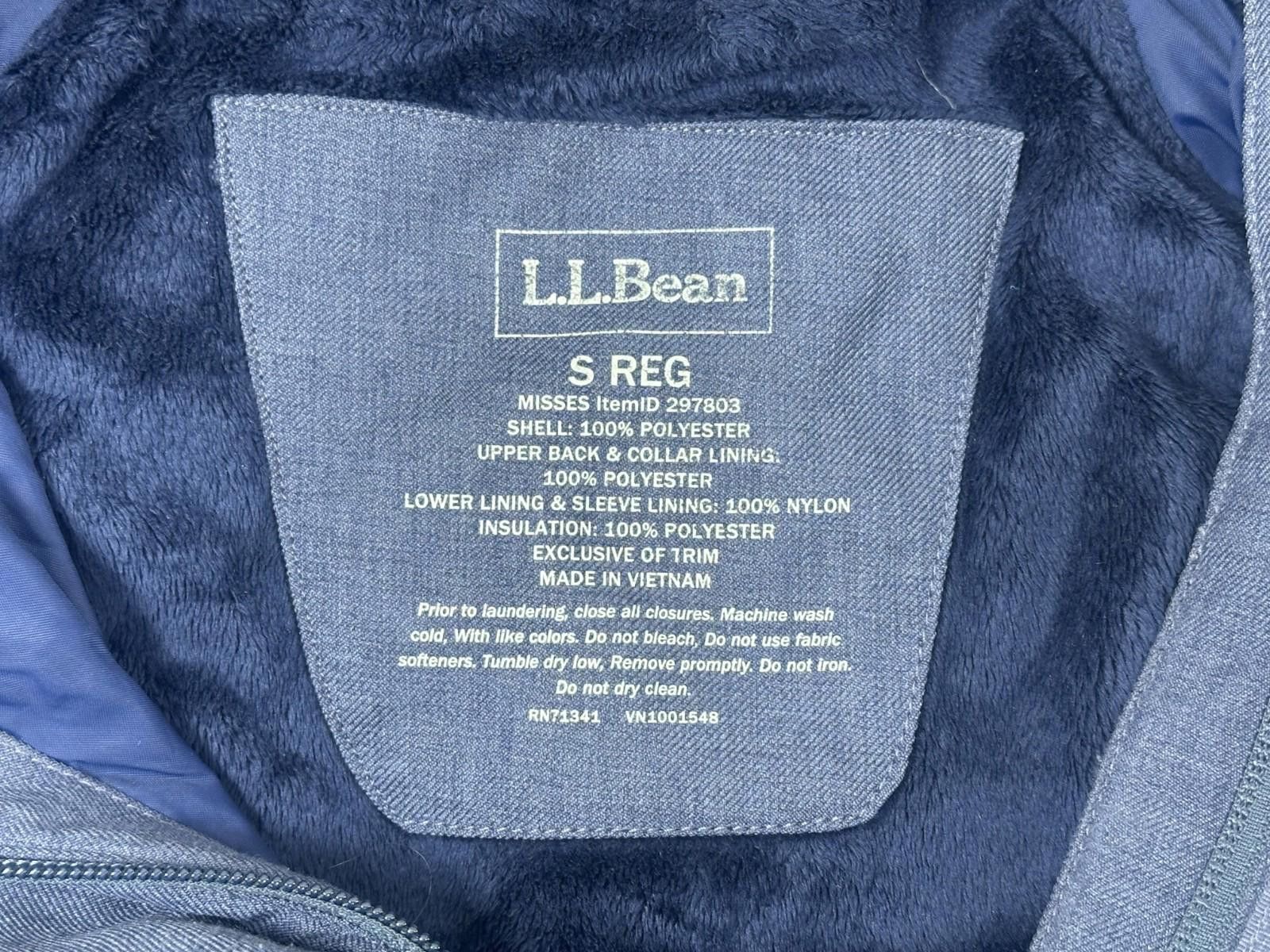 L.L. Bean L.L. Bean Small Blue Insulated Detachable Hood Winter Coat Size US S / EU 44-46 / 1 - 8 Thumbnail