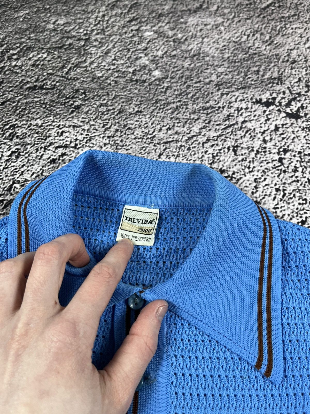 Vintage Vintage 90s Mesh golf tee polo old money style size M Size US M / EU 48-50 / 2 - 2 Thumbnail
