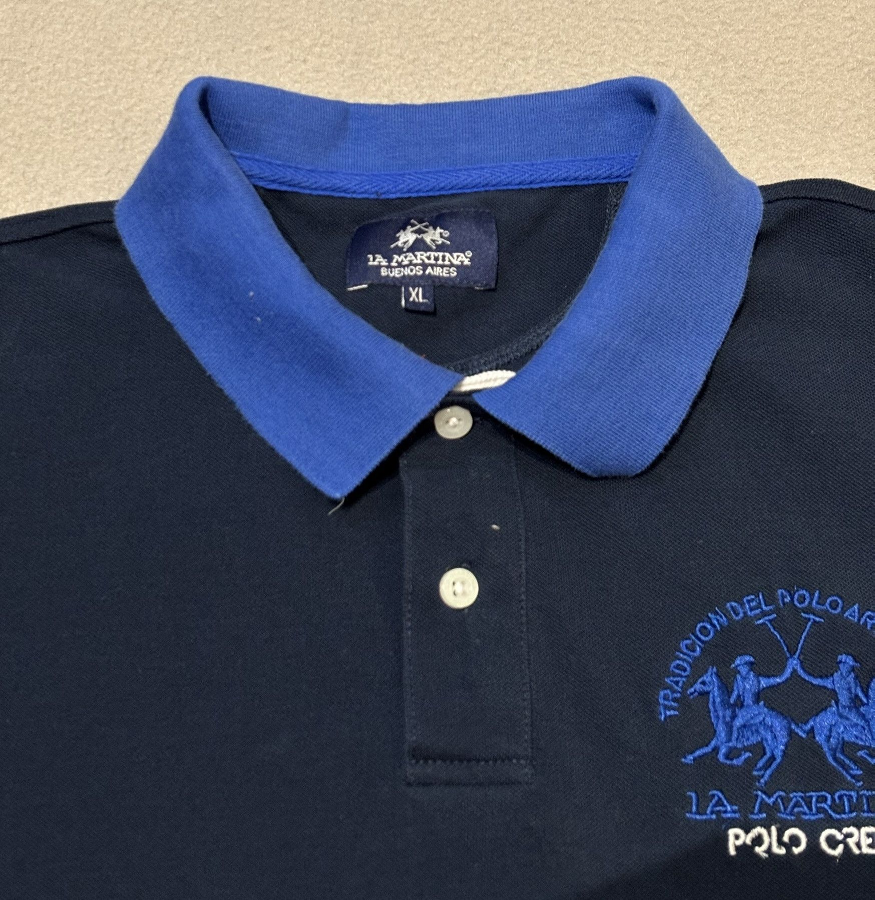 La Martina La Martina slim fit Navy Polo Size. XL Size US XL / EU 56 / 4 - 5 Thumbnail