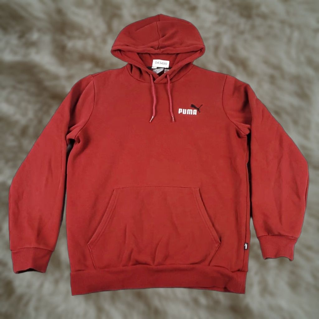 Puma PUMA Hoodie Mens Small Red Casual Pullover Sweatshirt Size US S / EU 44-46 / 1 - 1 Thumbnail