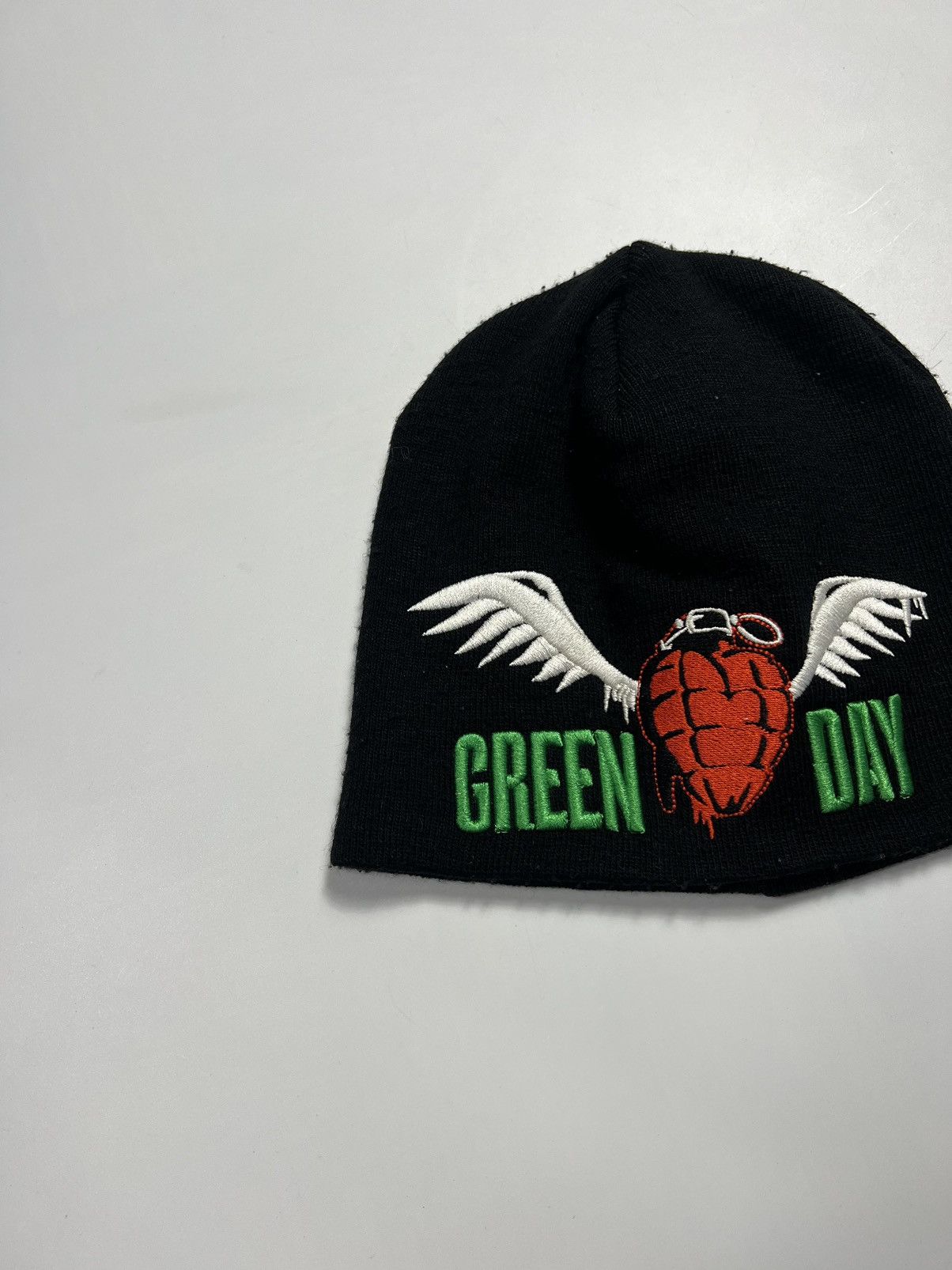 Band Tees Vintage 90s Green Day Band Beanie Hat Embroidered Logo Size ONE SIZE - 2 Thumbnail