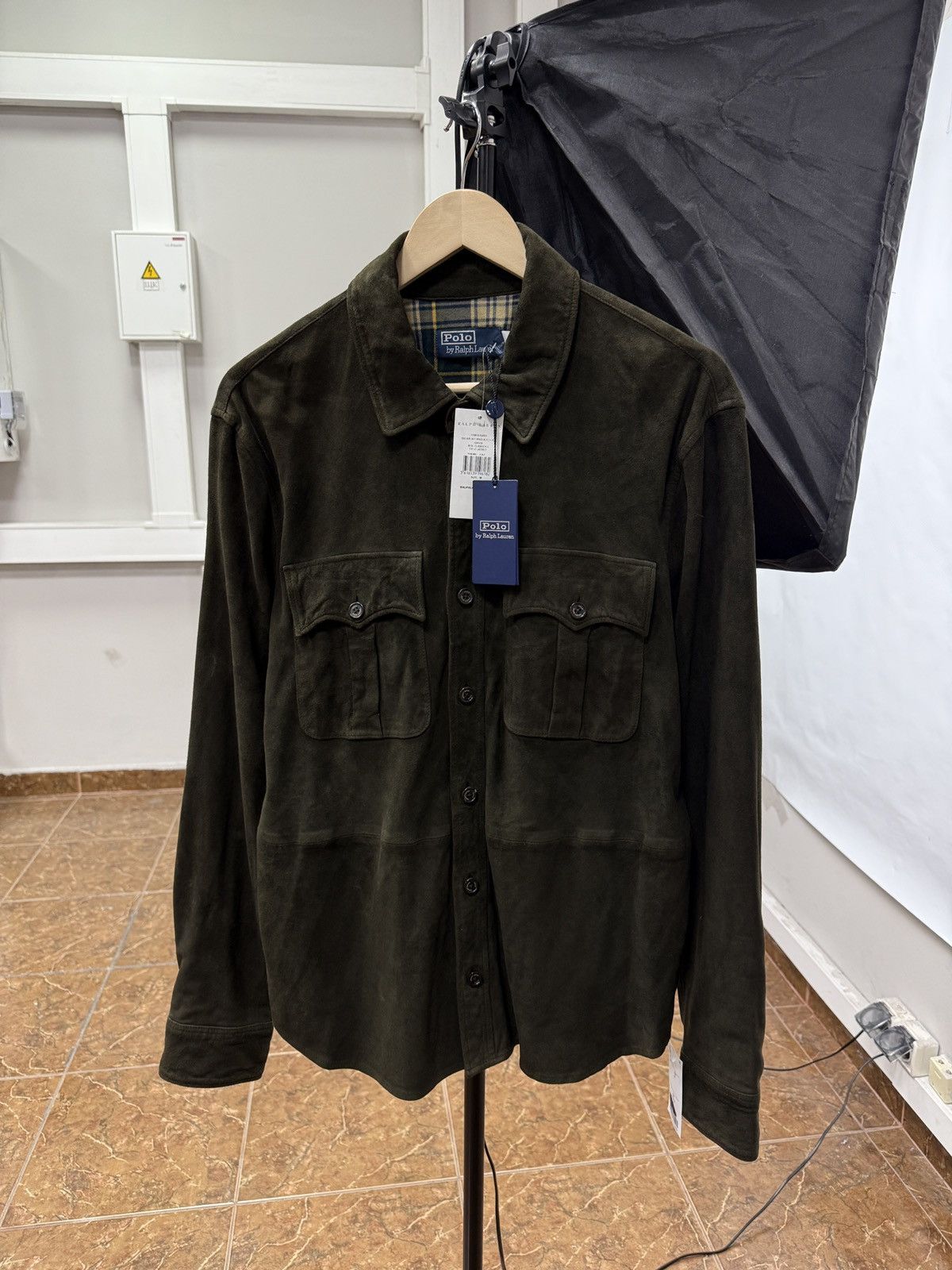 Polo Ralph Lauren 🇺🇸 NEW❗️Ralph Lauren Polo Suede Utility Leather Safari Jacket Size US L / EU 52-54 / 3 - 1 Thumbnail