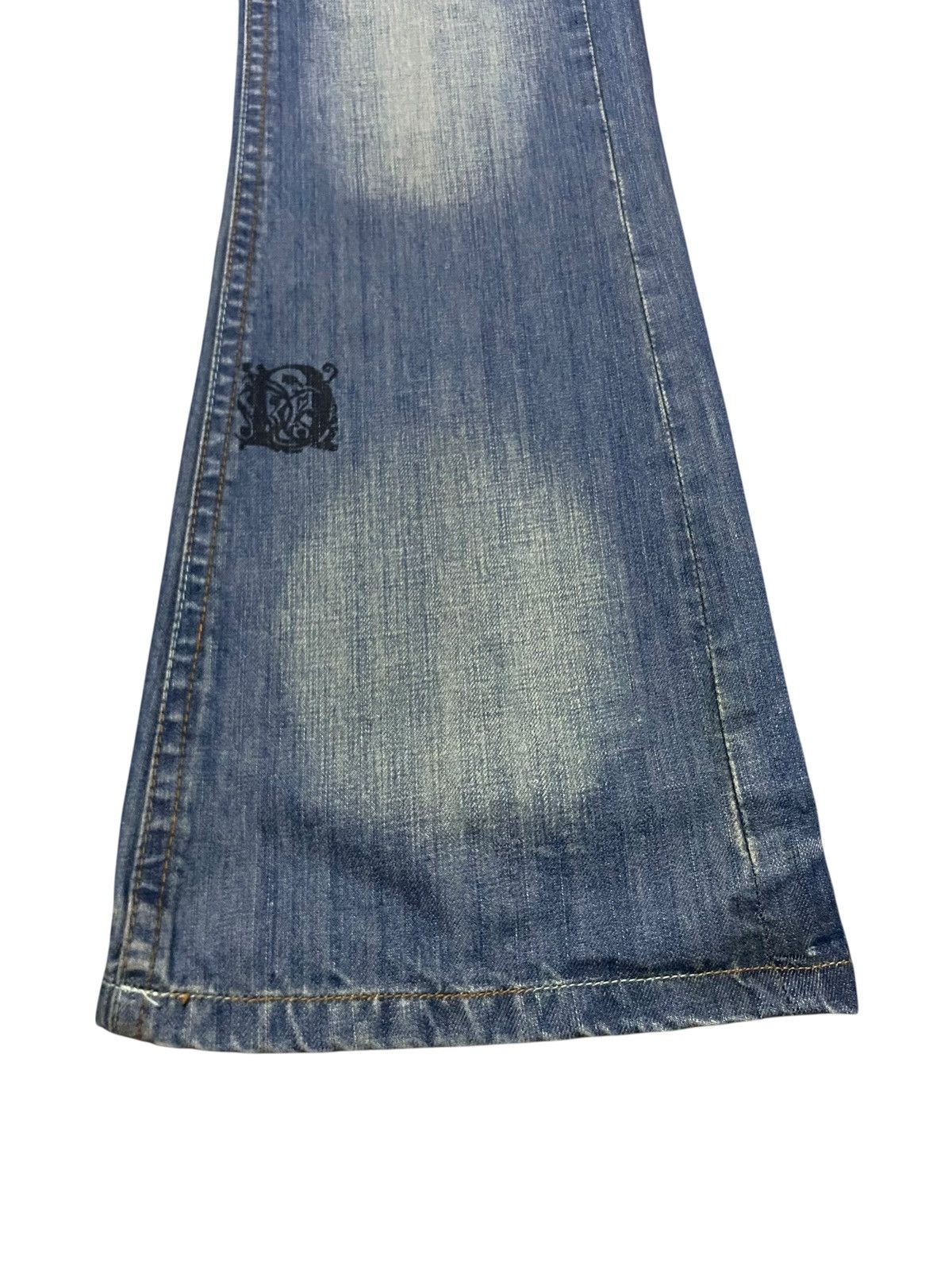 If Six Was Nine Rare Design Vintage Japanese Brand Drive Flared Jeans 2000s Size US 27 - 10 Thumbnail