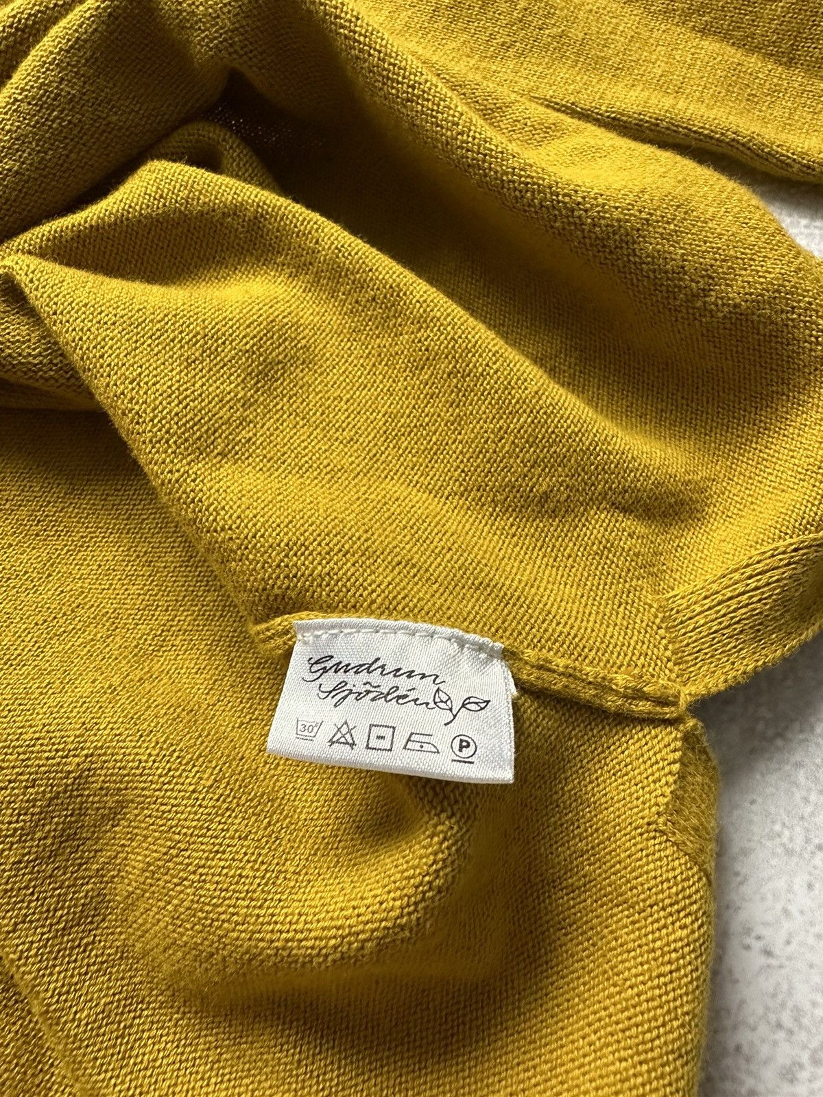 Designer × Vintage Sweatshirt Gudrun Sjoden Yellow Size M Size M / US 6-8 / IT 42-44 - 11 Thumbnail