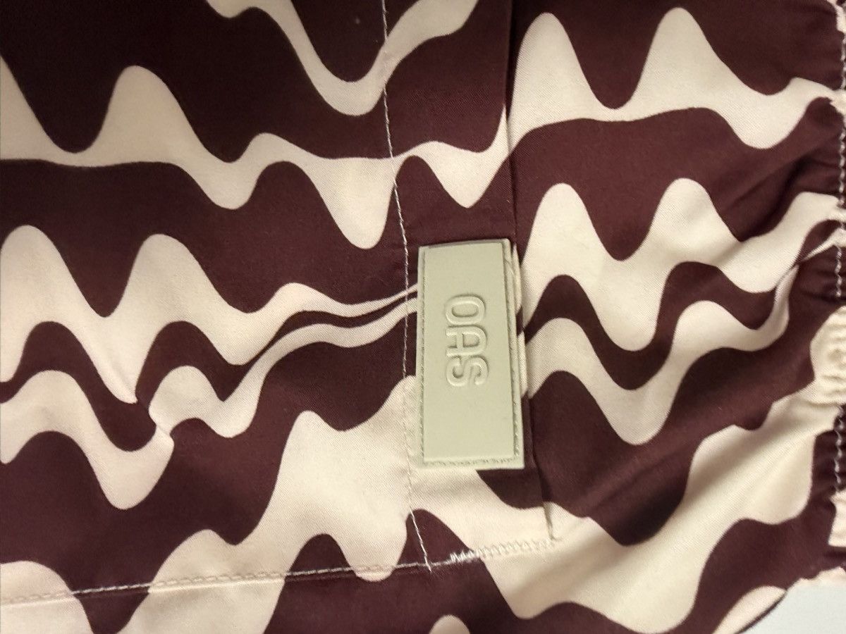 OAS NWT OAS Brown and White Resort Swim Short Trunks - 5" Size US 32 / EU 48 - 3 Thumbnail
