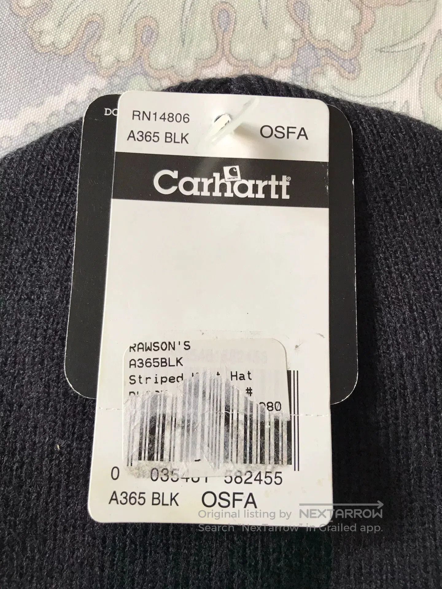Carhartt Carhartt A365 Black Knit Beanie. Size ONE SIZE - 4 Thumbnail