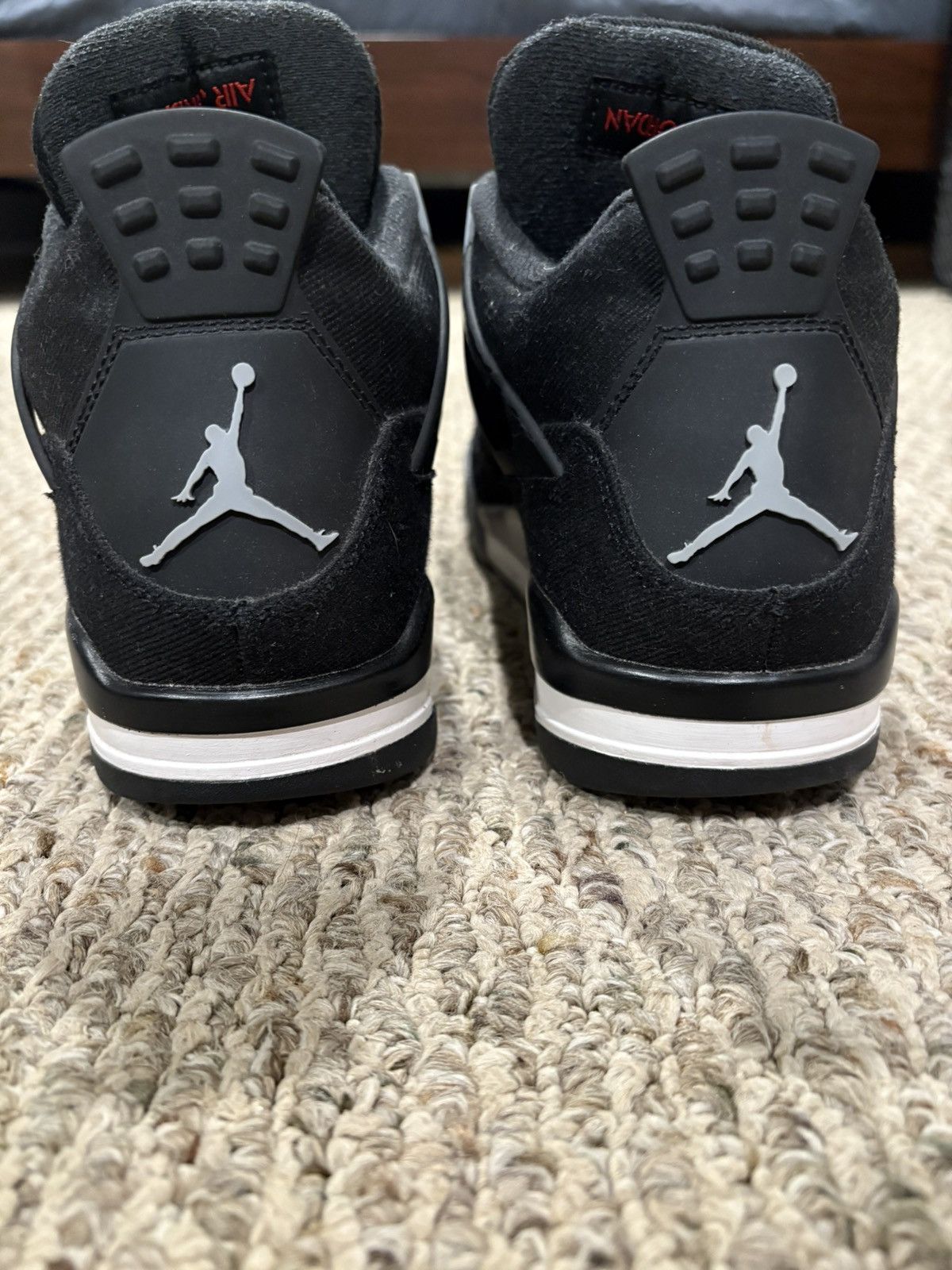 Jordan Brand Black canvas jordan 4 Size US 8.5 / EU 41-42 - 5 Thumbnail